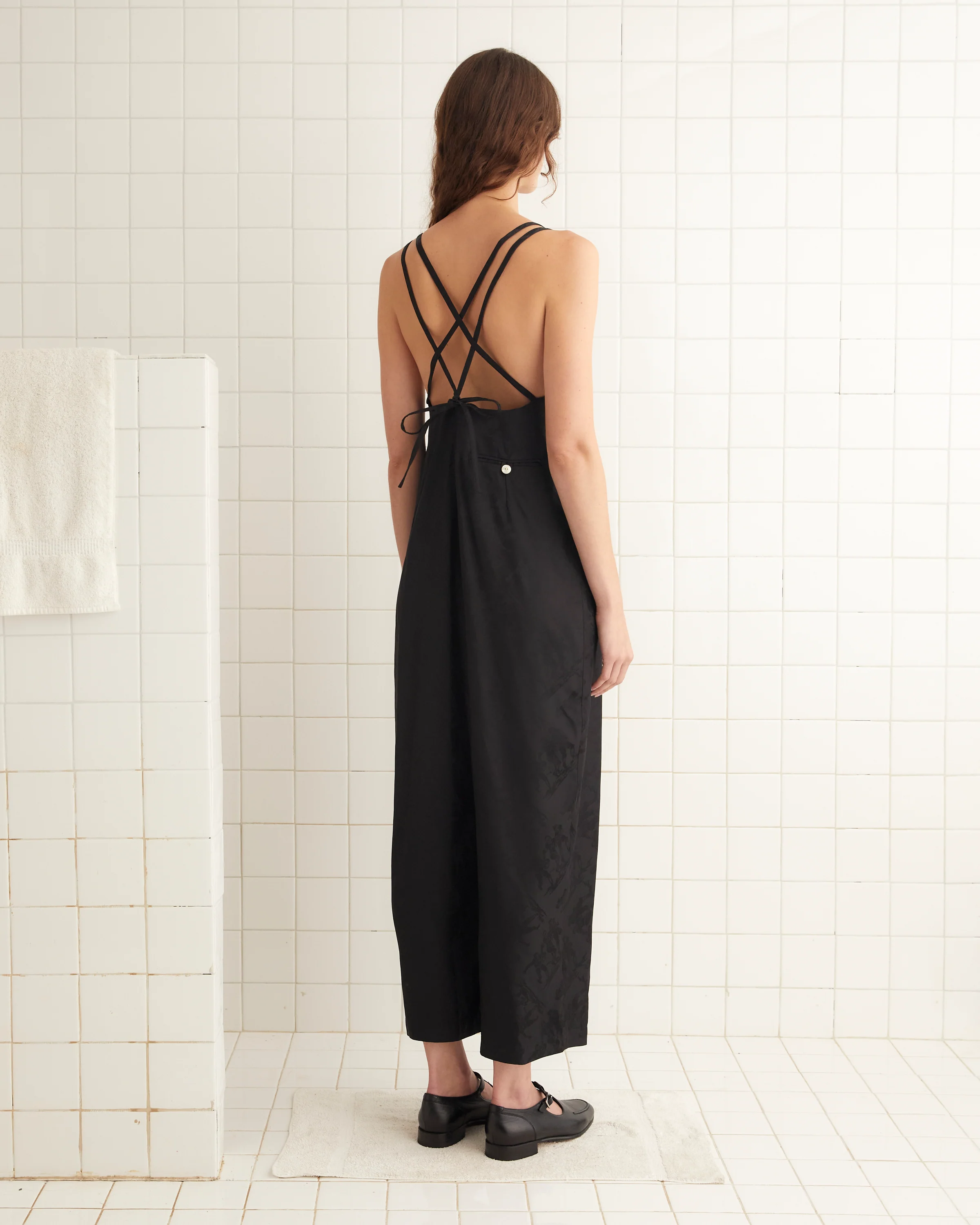 Football Jacquard Jumpsuit - Black - Image 3