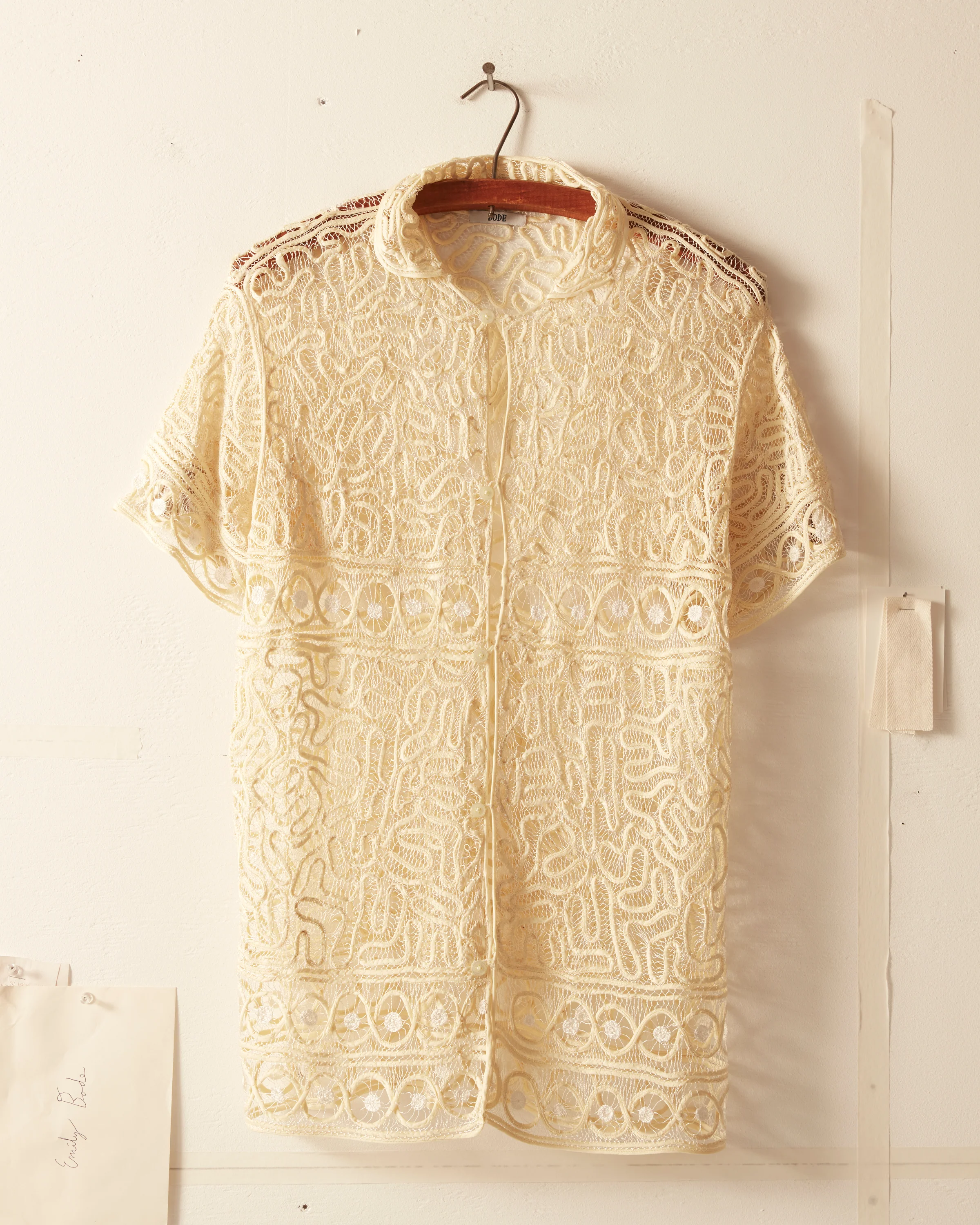 Formal Threadwork Short Sleeve Shirt - Image 3