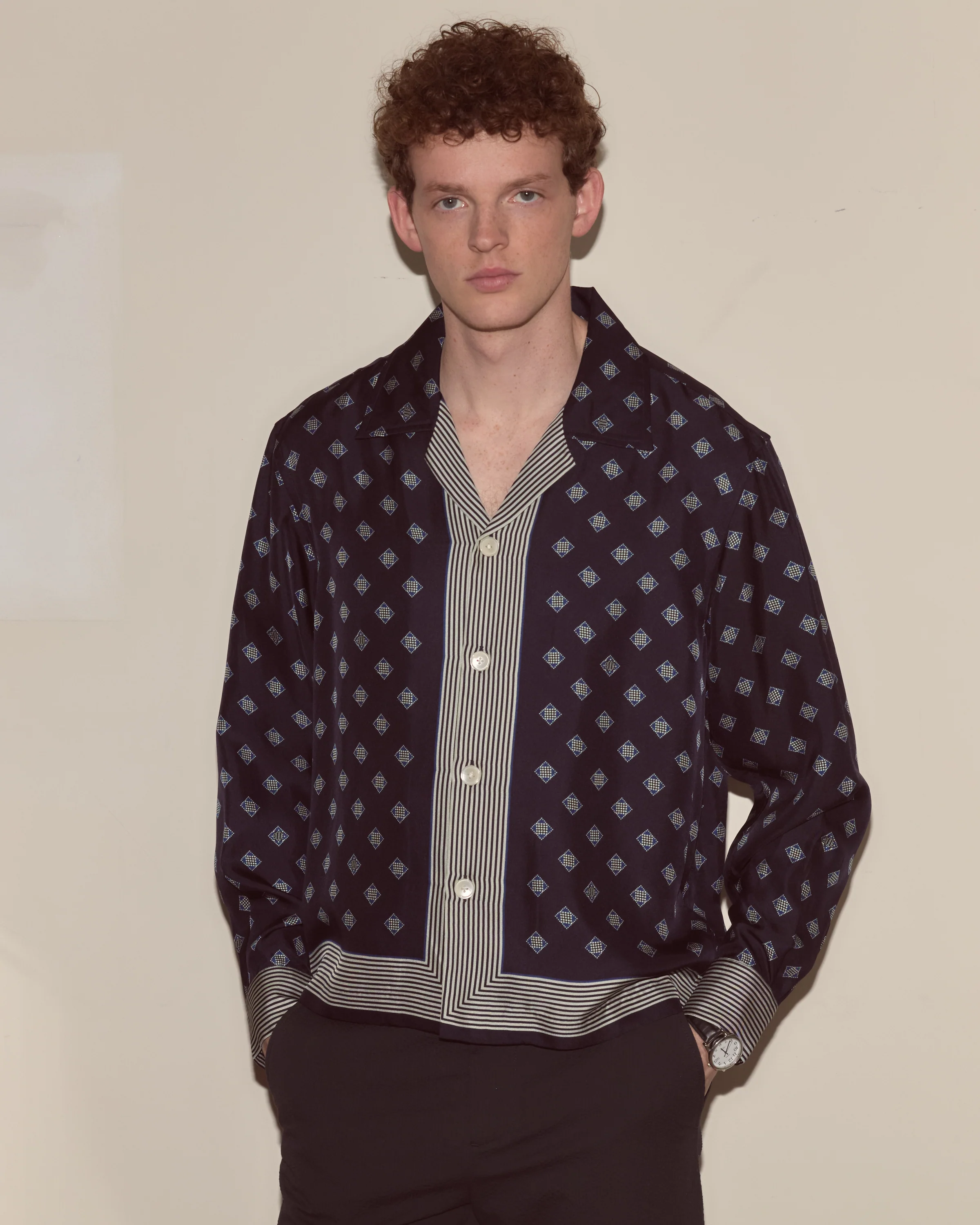 Foyer Diamond Long Sleeve Shirt