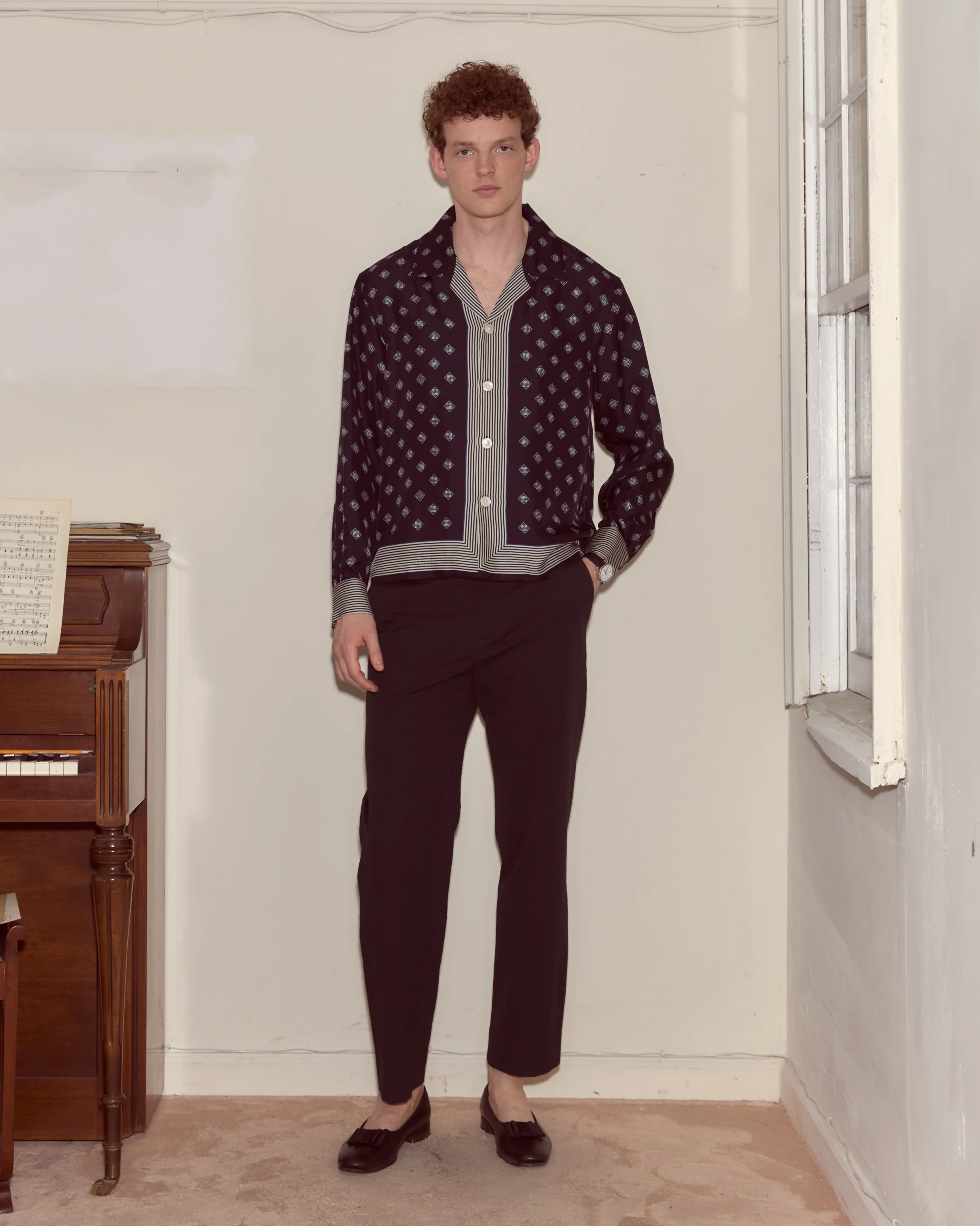 Foyer Diamond Long Sleeve Shirt - Image 2