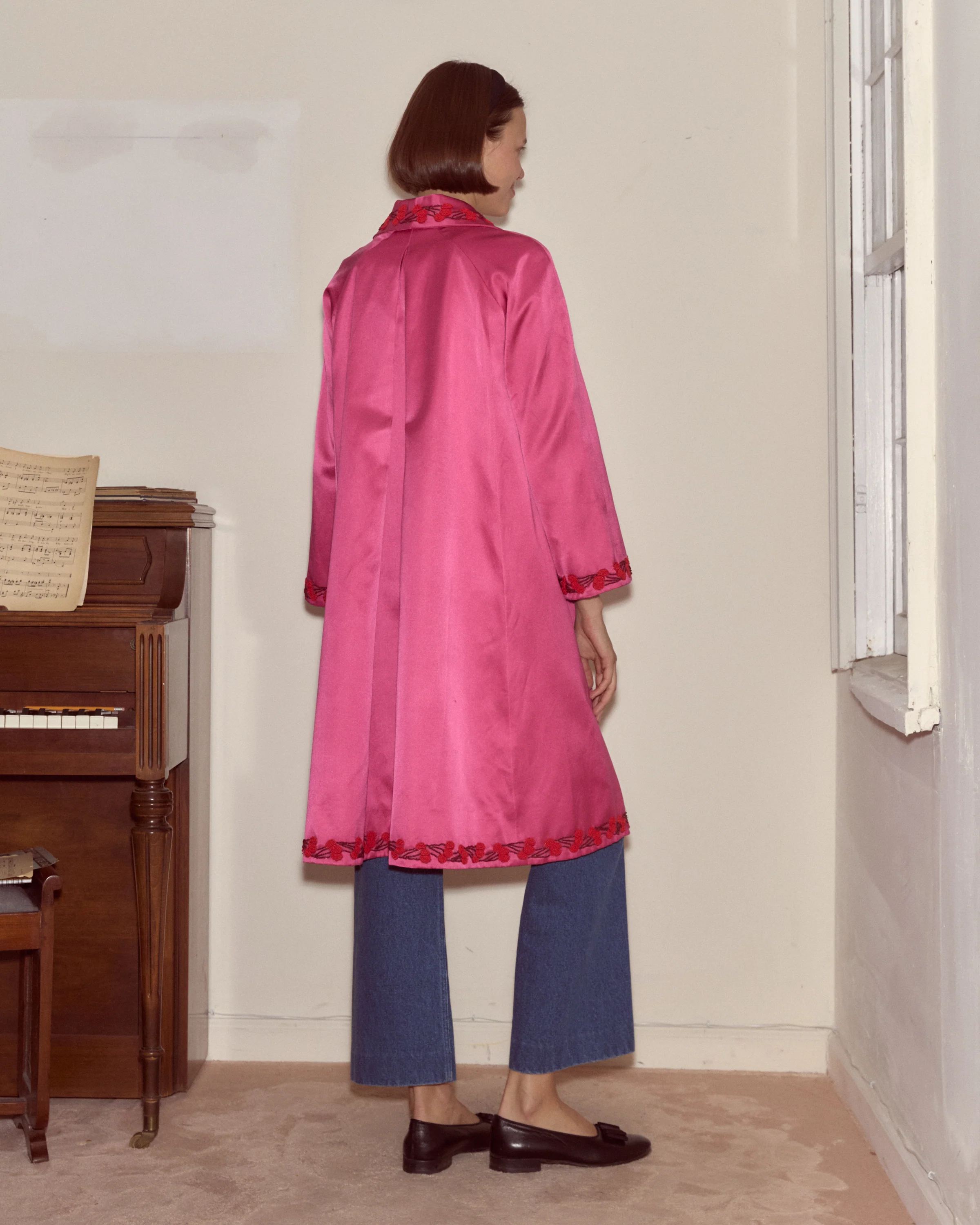 Fuchsia Cherry Coat - Image 4