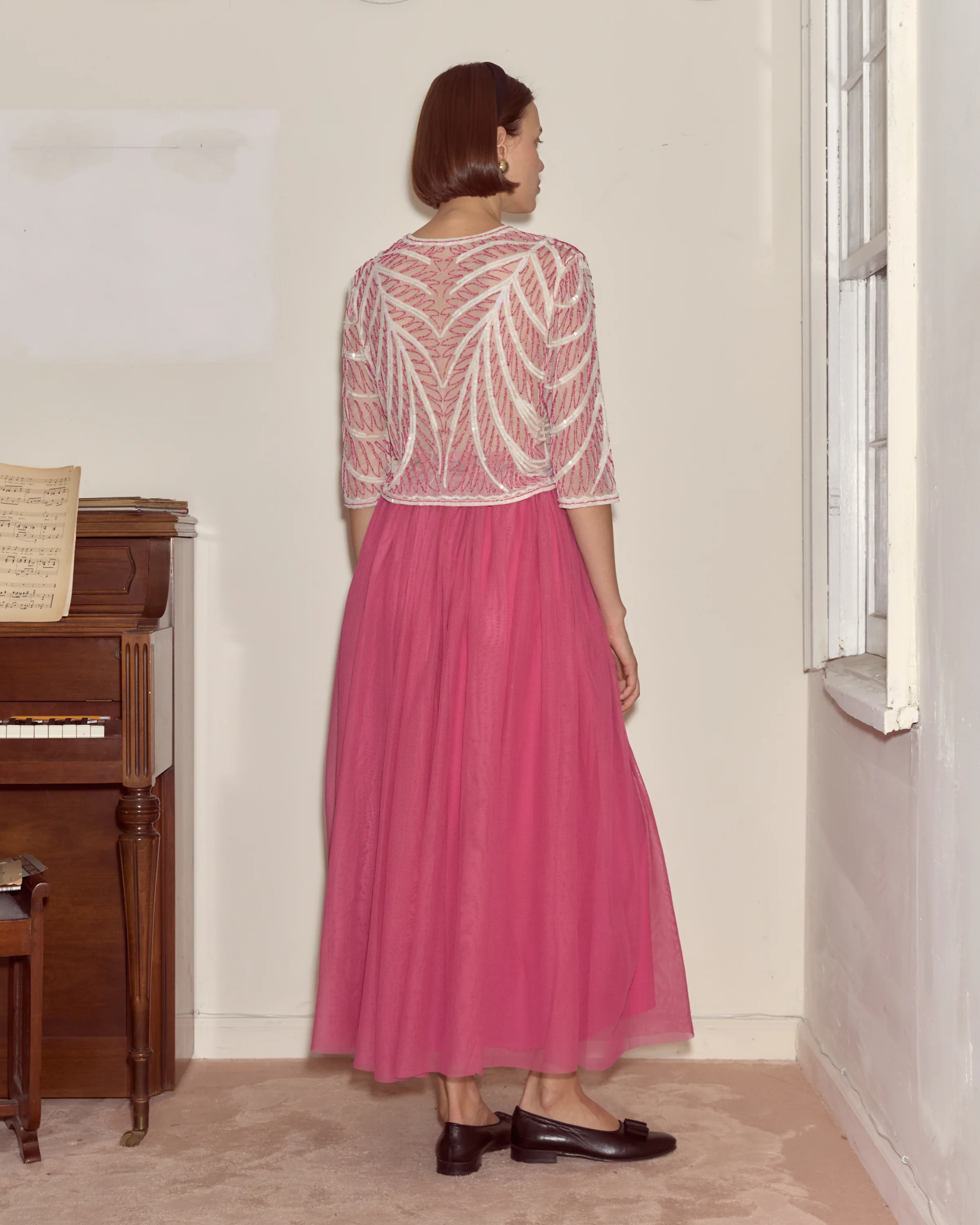 Fuchsia Cherry Skirt - Image 3