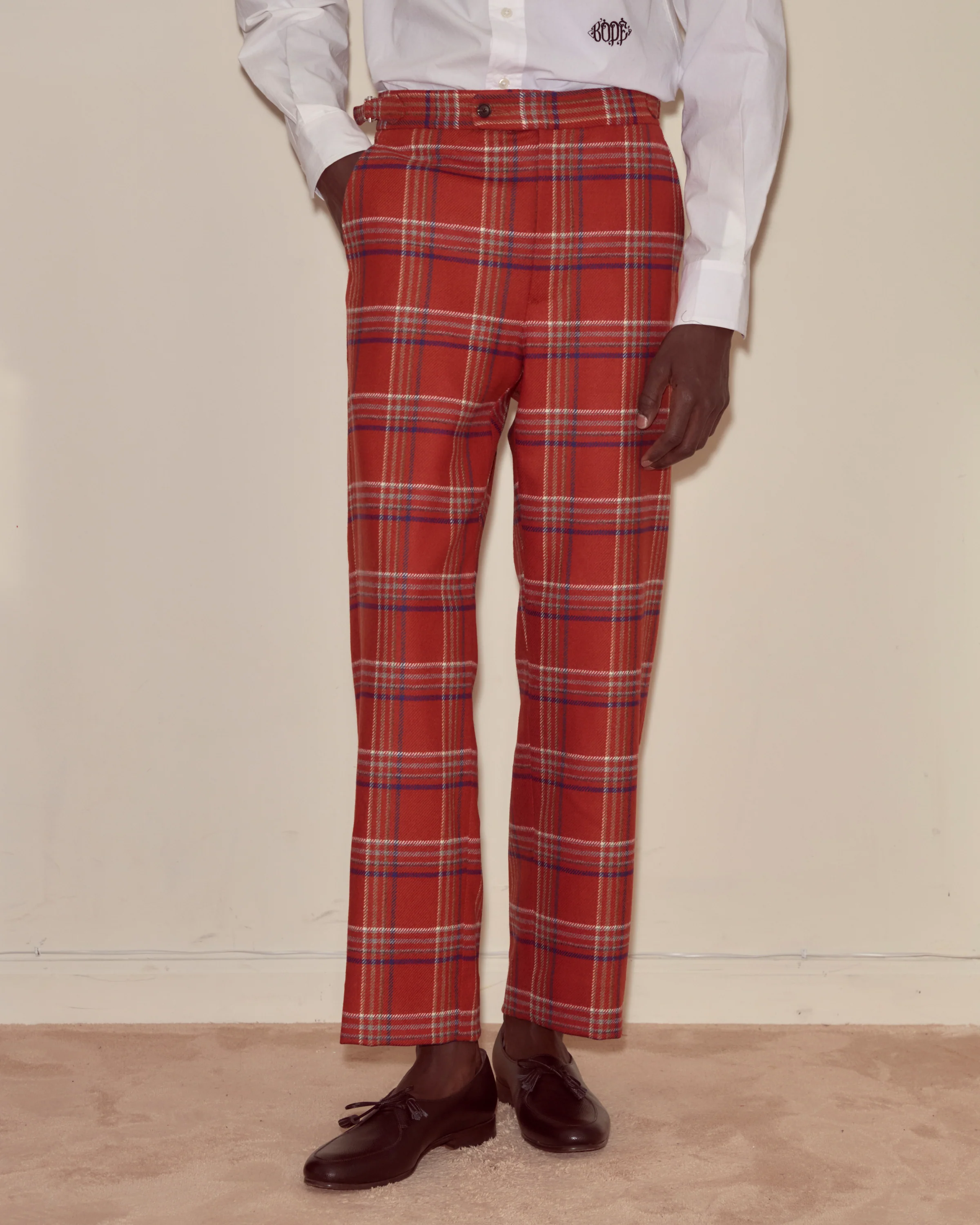 Gable Plaid Trousers - Image 2