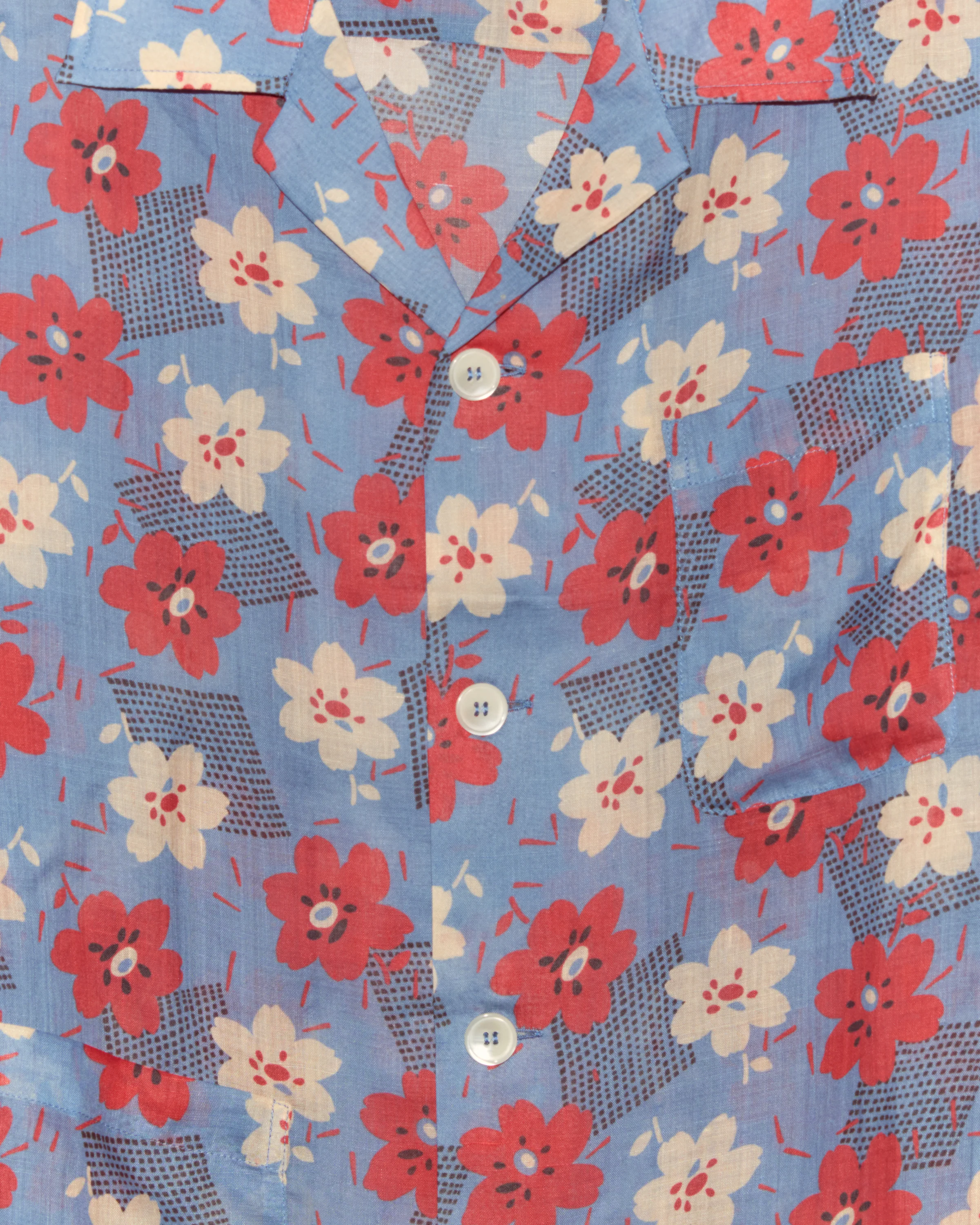 Geo Poppy Long Sleeve Shirt - Image 2