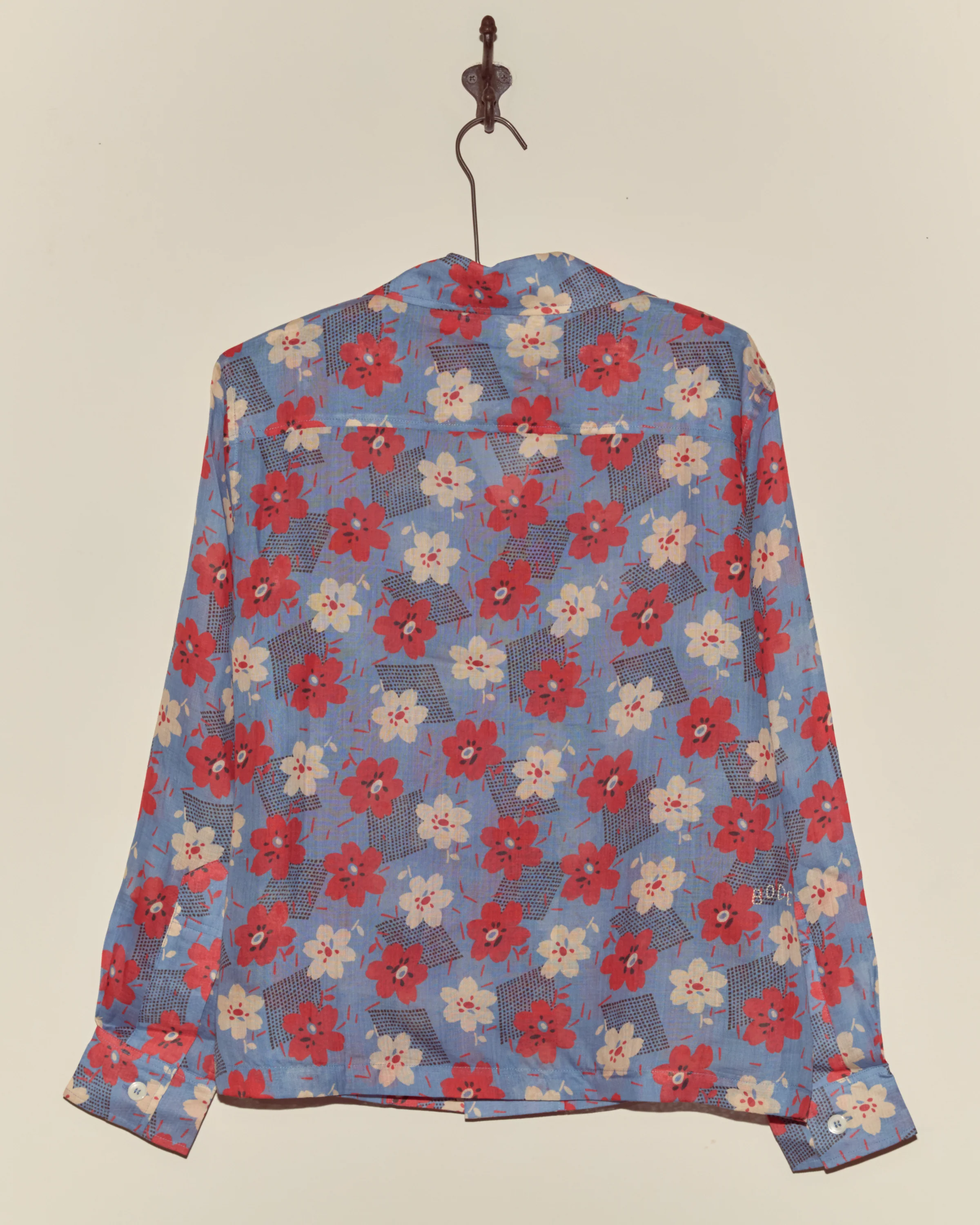 Geo Poppy Long Sleeve Shirt - Image 3