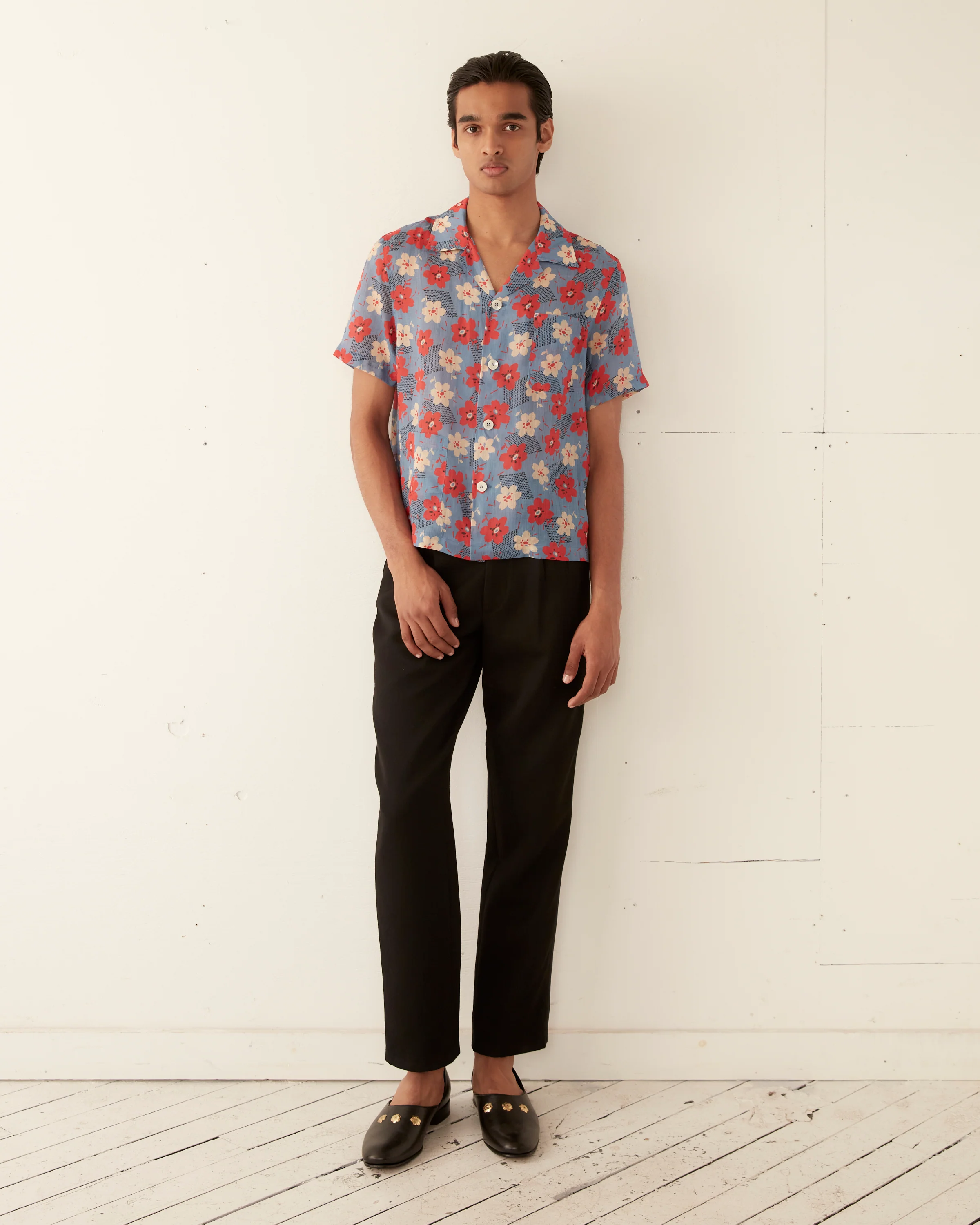 Geo Poppy Short Sleeve Shirt - Image 2