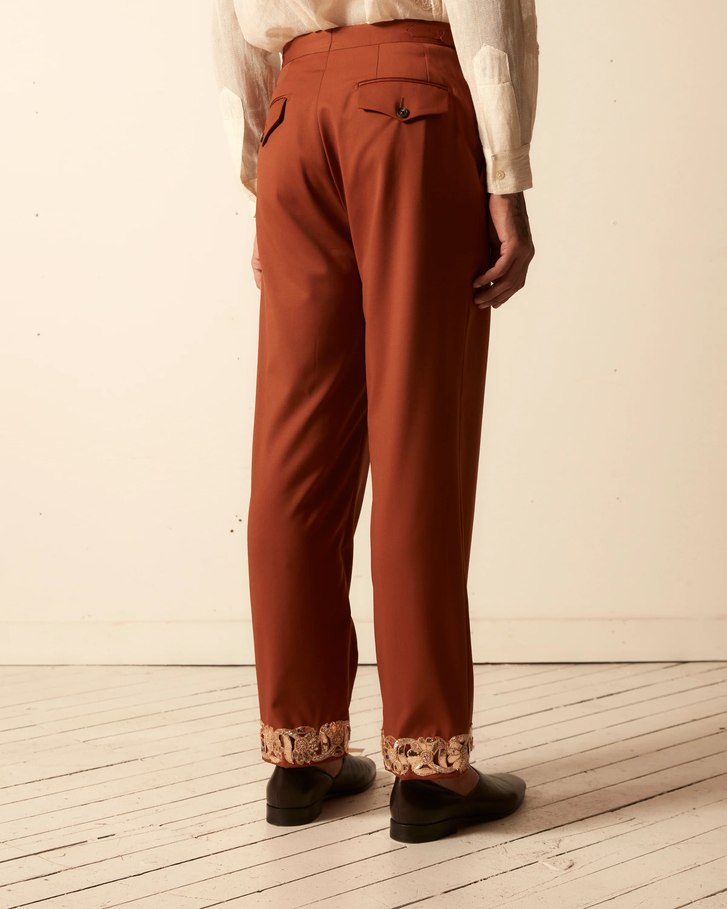 Gilded Floral Suiting Trouser - Image 5