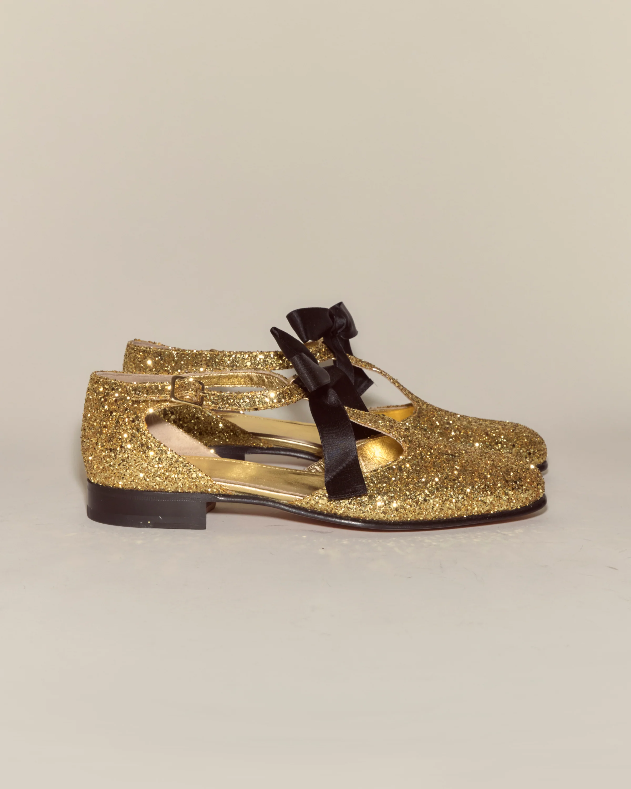 Glitter Theater Shoes - Gold - Image 4