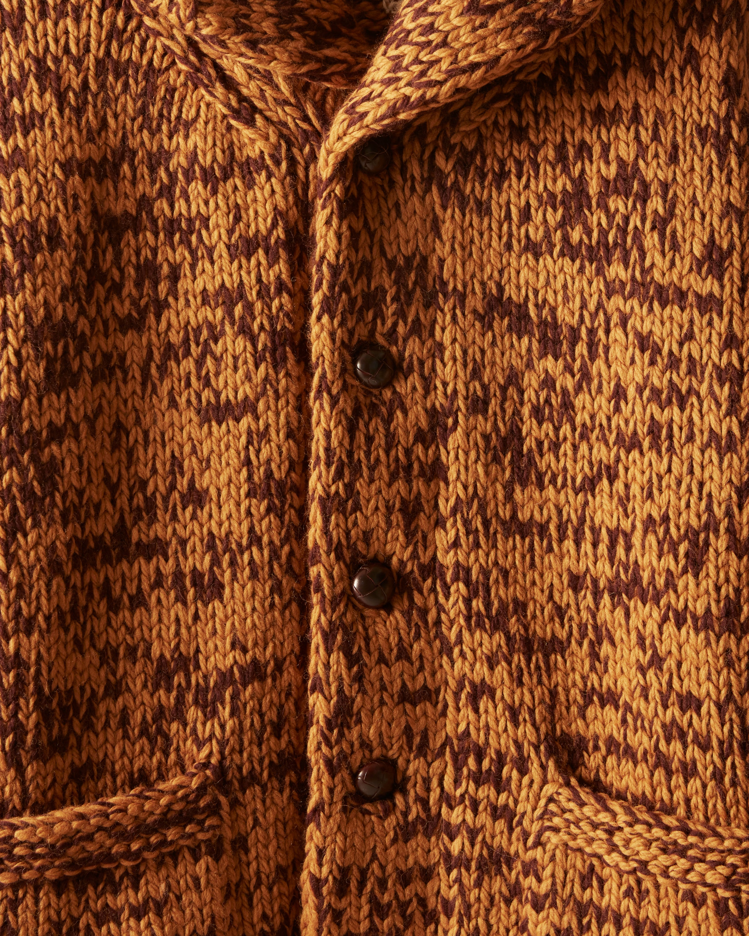 Gluckow Cardigan - Brown Yellow - Image 3