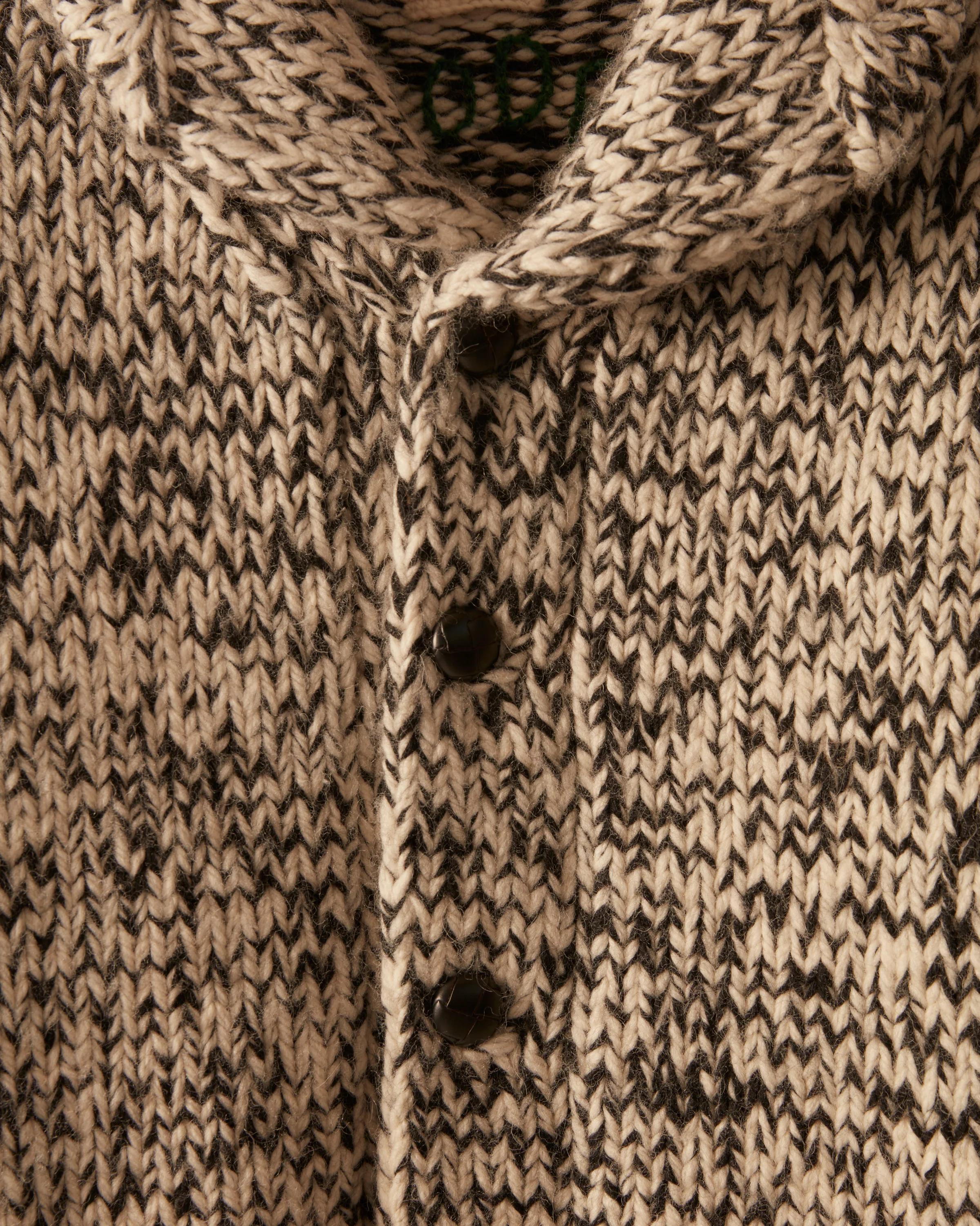 Gluckow Cardigan - Black Cream - Image 3