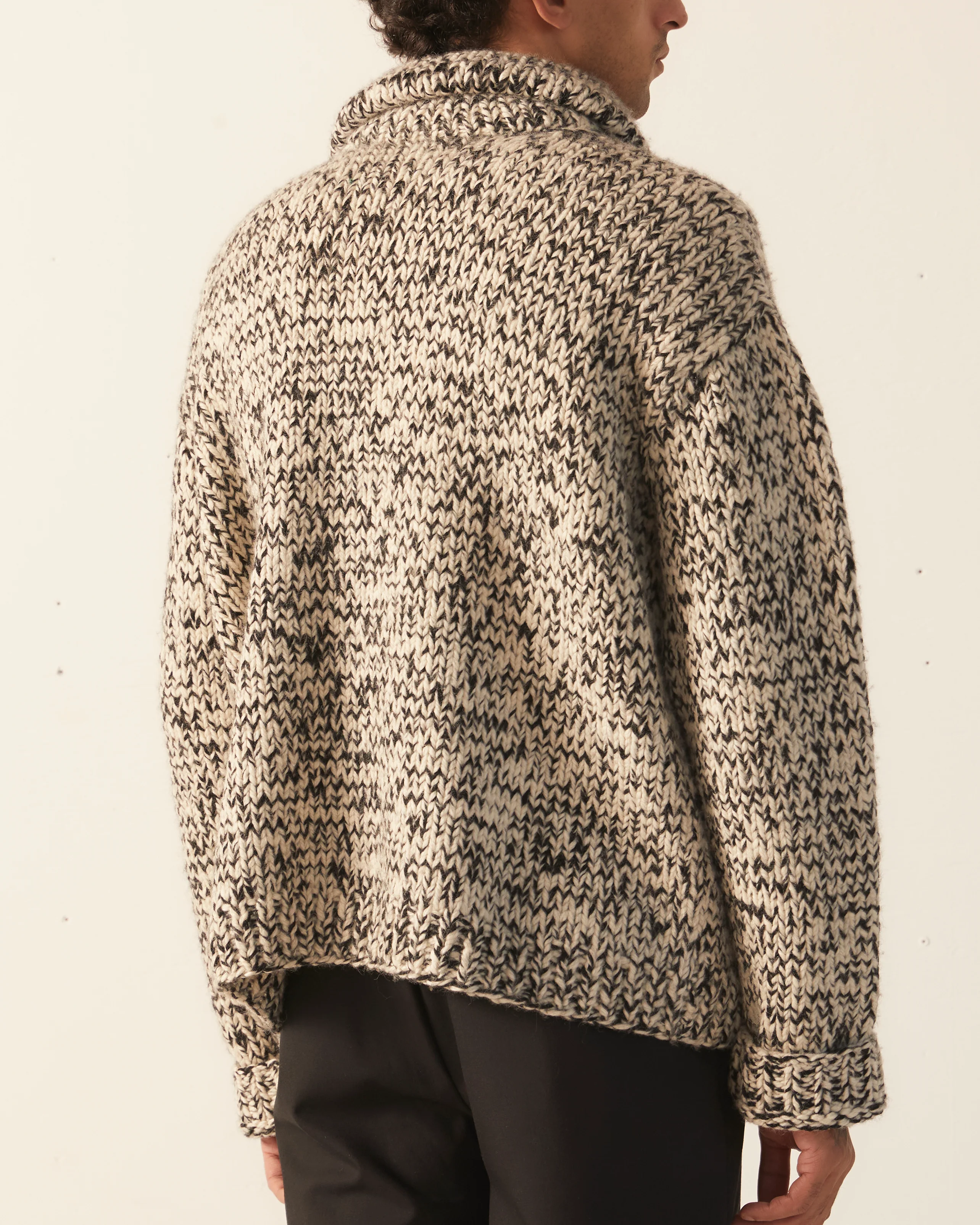 Gluckow Cardigan - Black Cream - Image 4