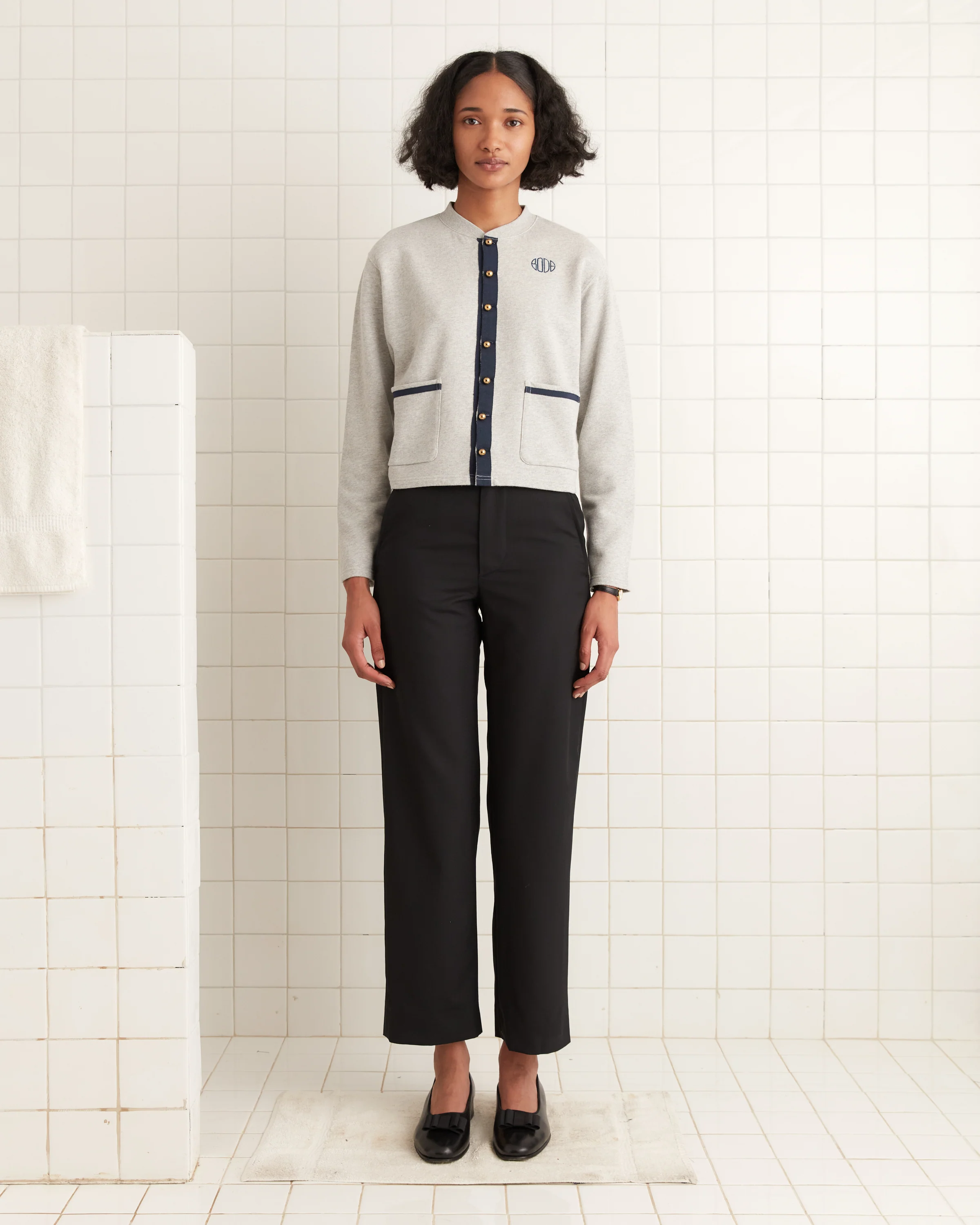 Heathered Cardigan - Grey