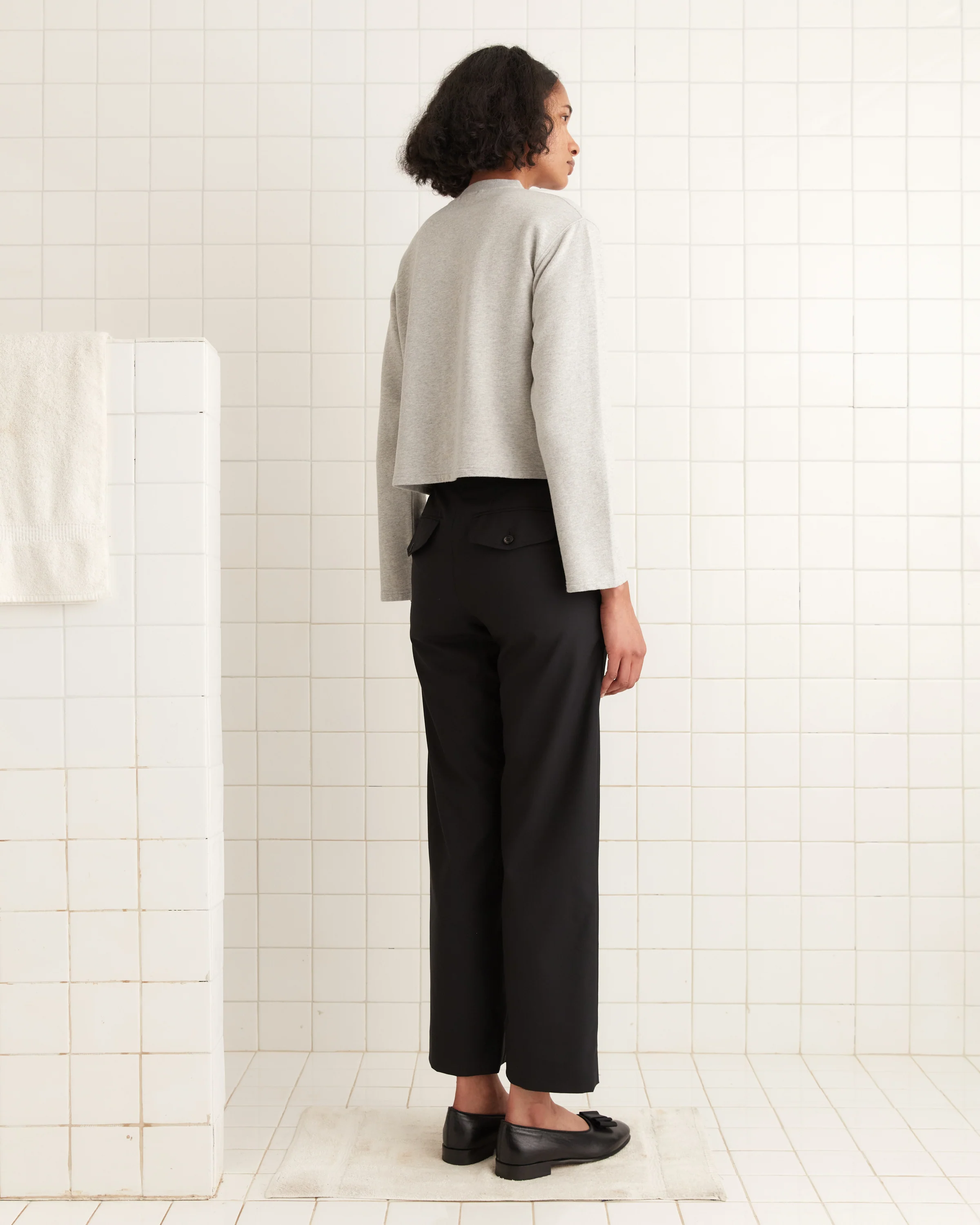 Heathered Cardigan - Grey - Image 3