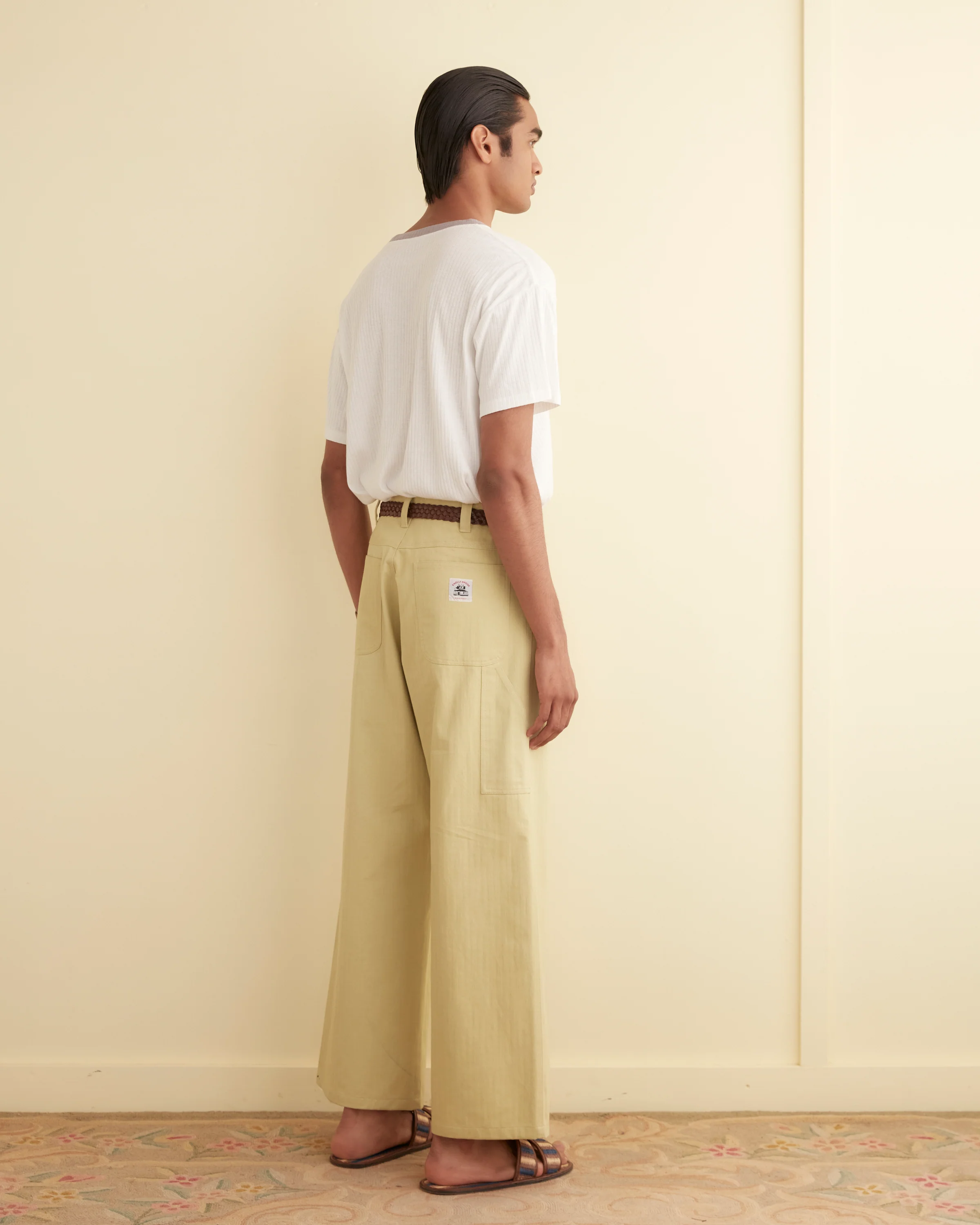 Herringbone Knolly Brook Trousers - Green - Image 3