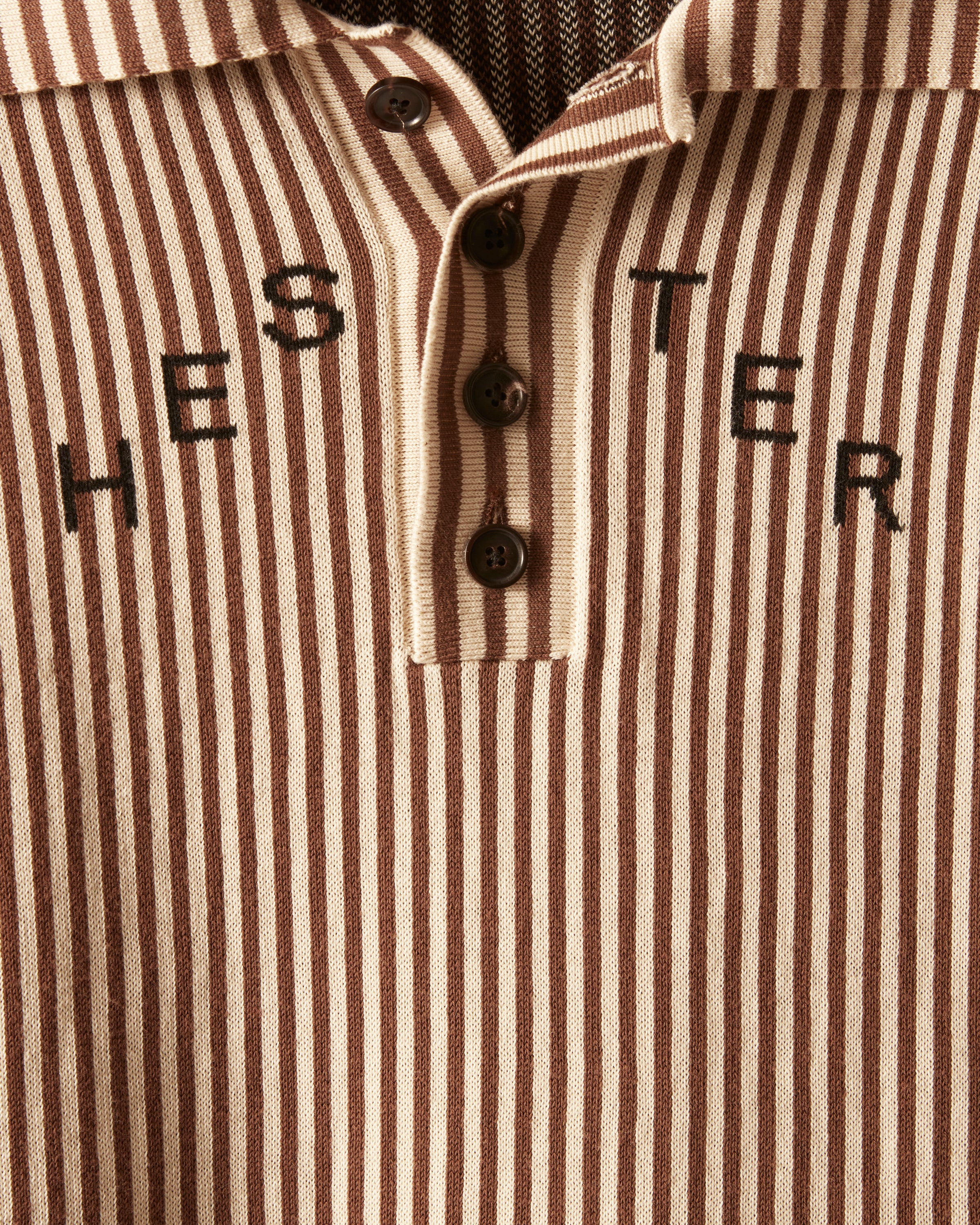 Hester Street Polo - Brown/Cream - Image 2
