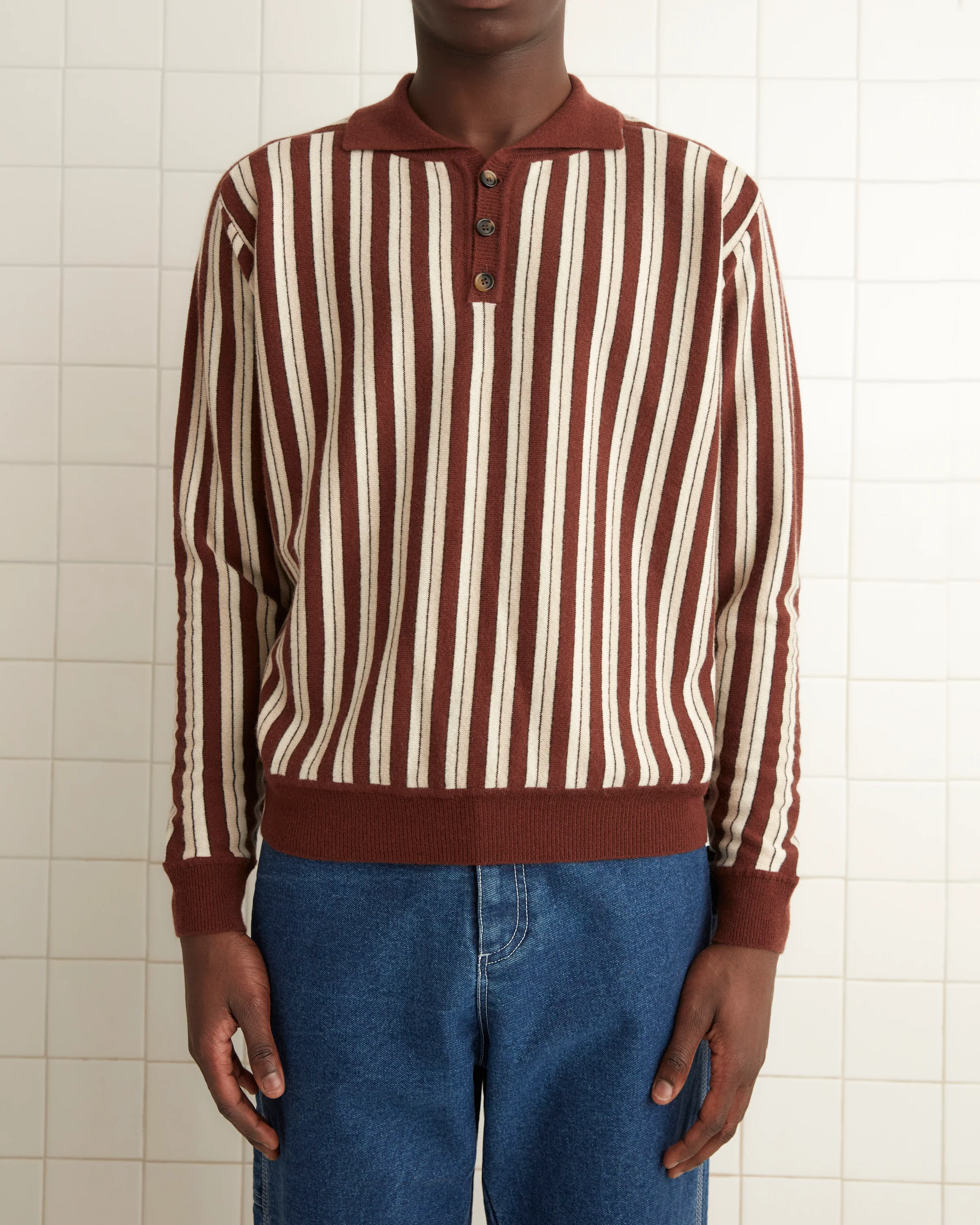 Hogan Stripe Polo - Brown - Image 2
