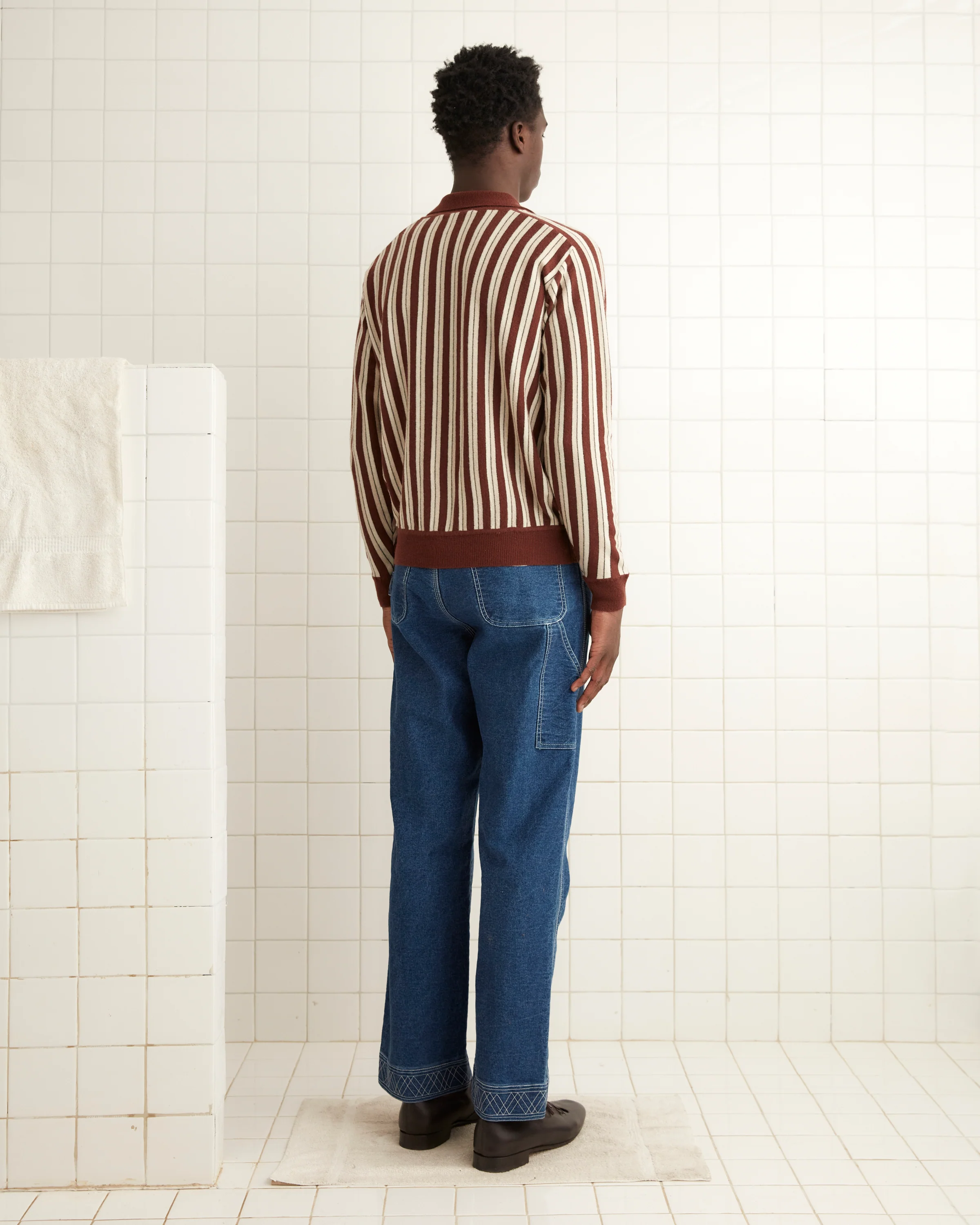 Hogan Stripe Polo - Brown - Image 3
