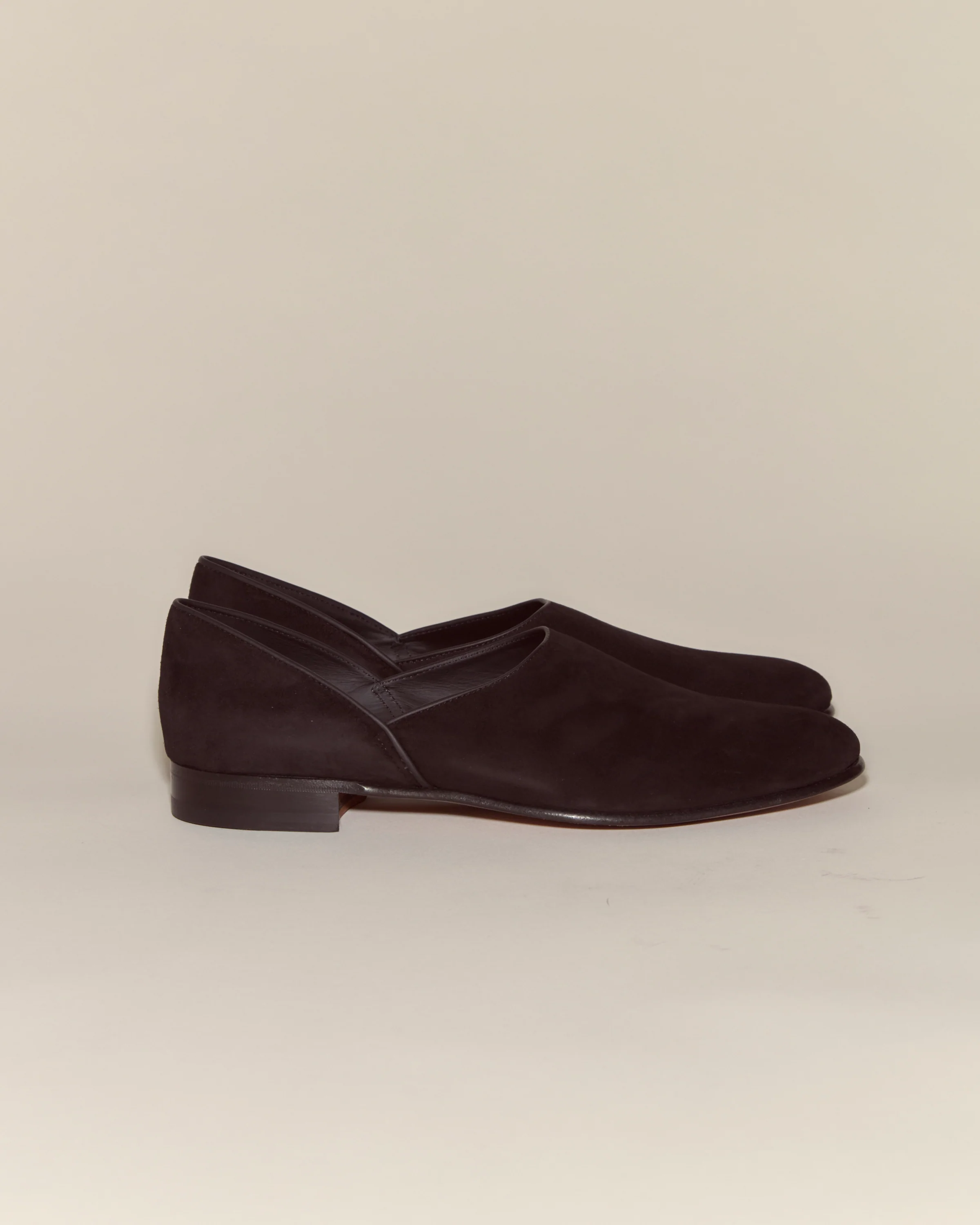 Suede House Shoes - Black - Image 4