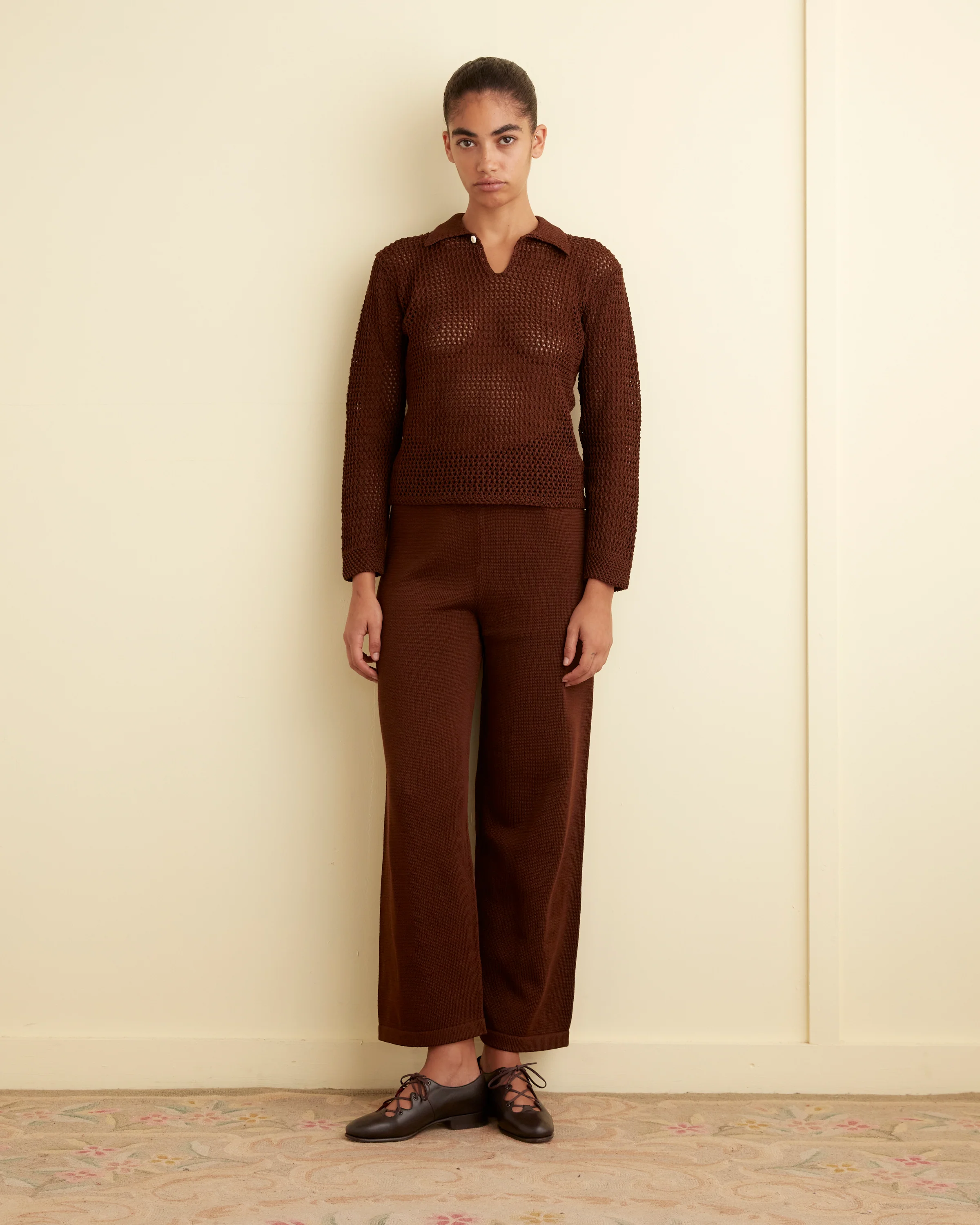 Johnny Knit Pants - Brown - Image 2