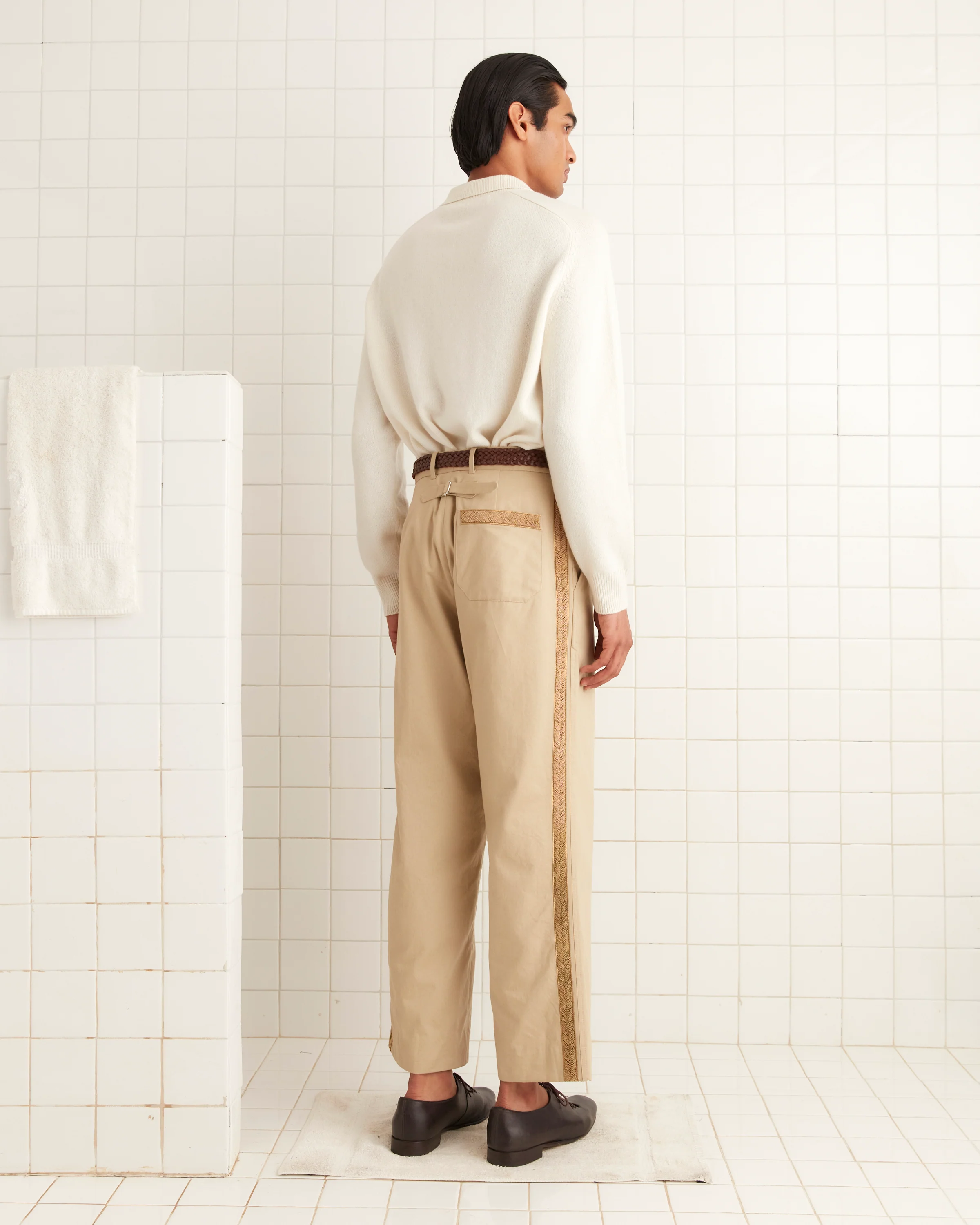 Khaki Bullion Trousers - Image 3