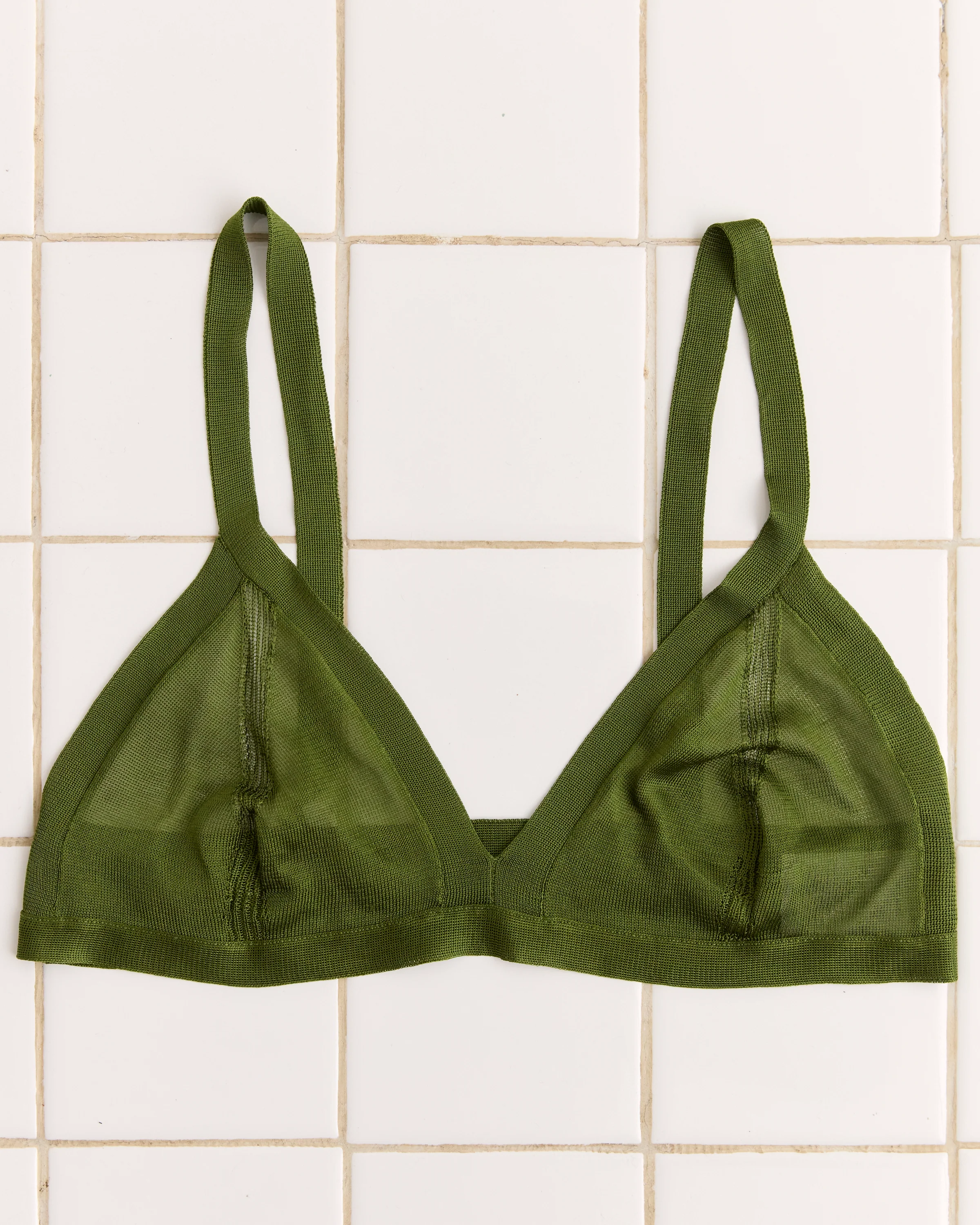 Knit Bra - Apple Green