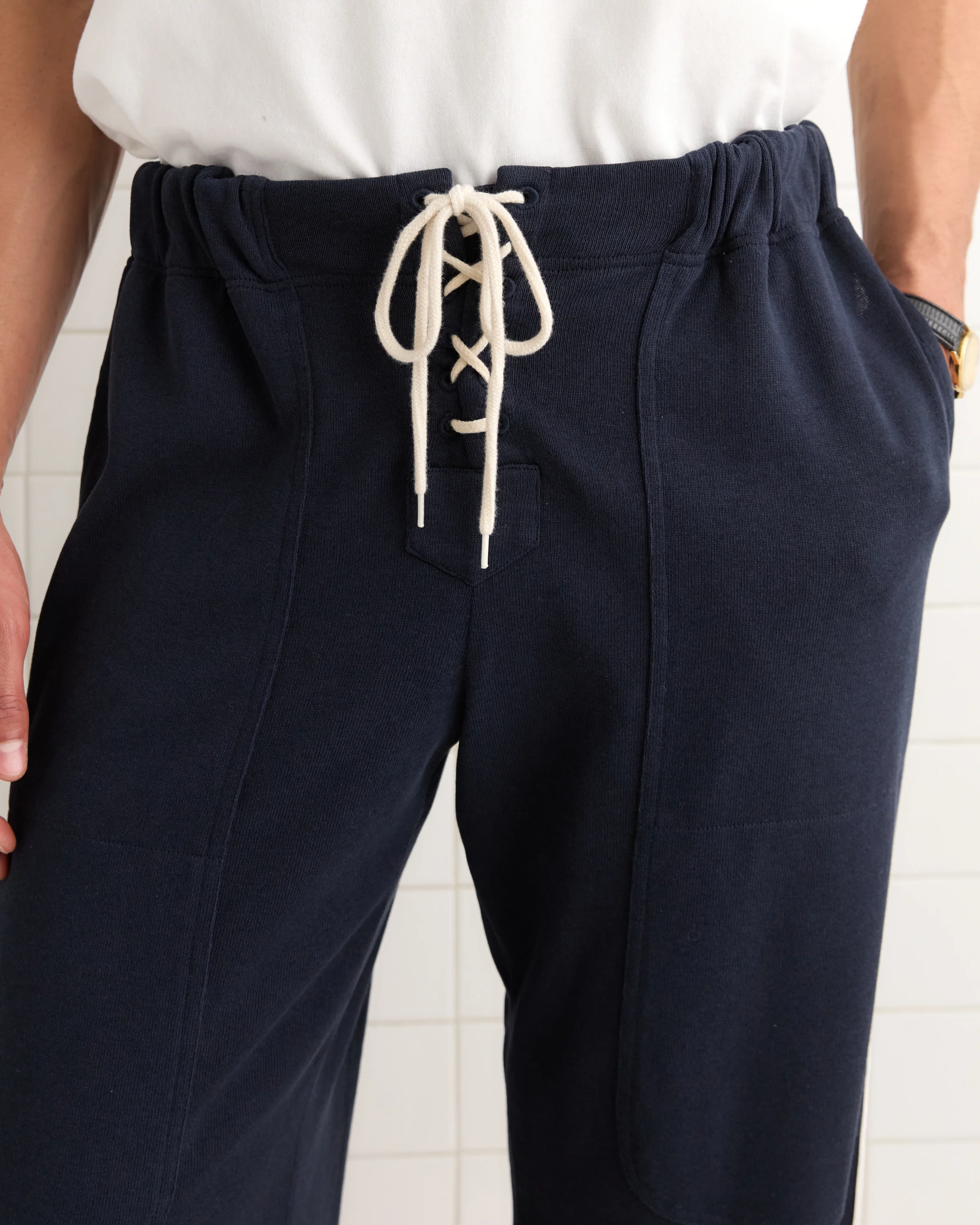 Lace-Front Sweatpants - Image 2