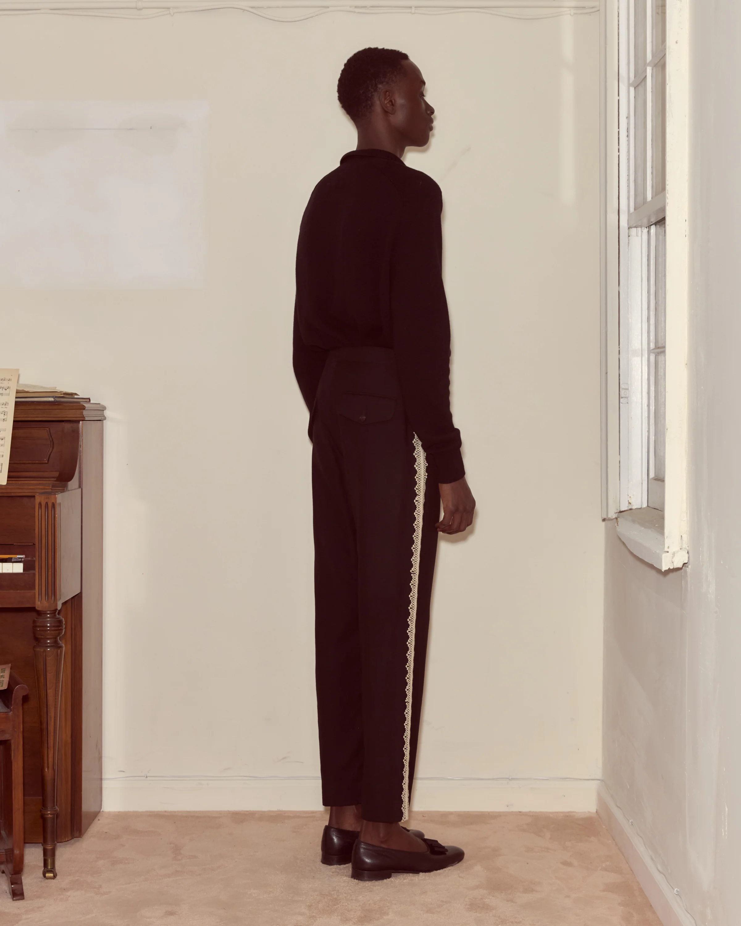 Lacework Side-Buckle Trousers - Image 3