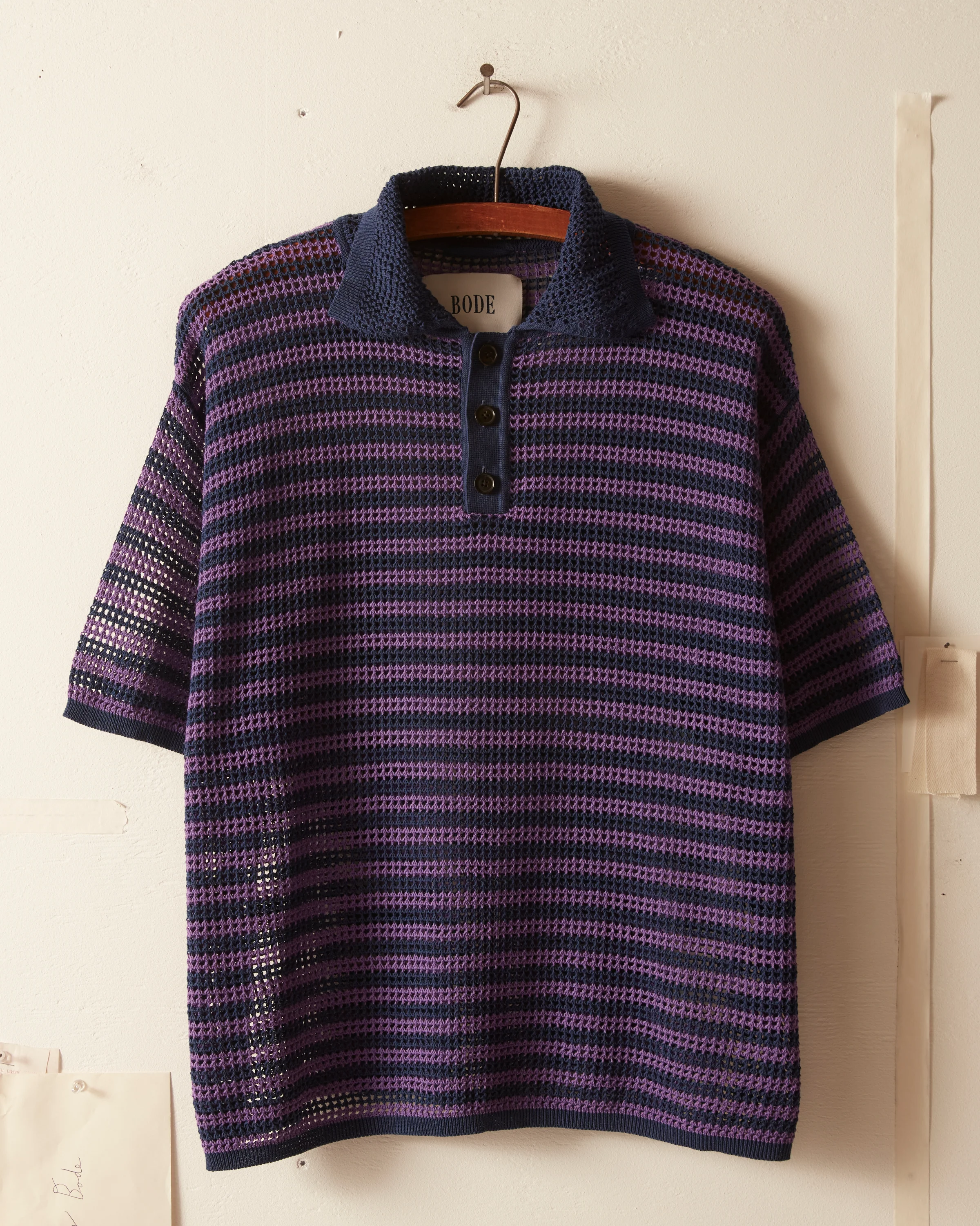 Lattice Polo - Duotone Stripe - Image 2