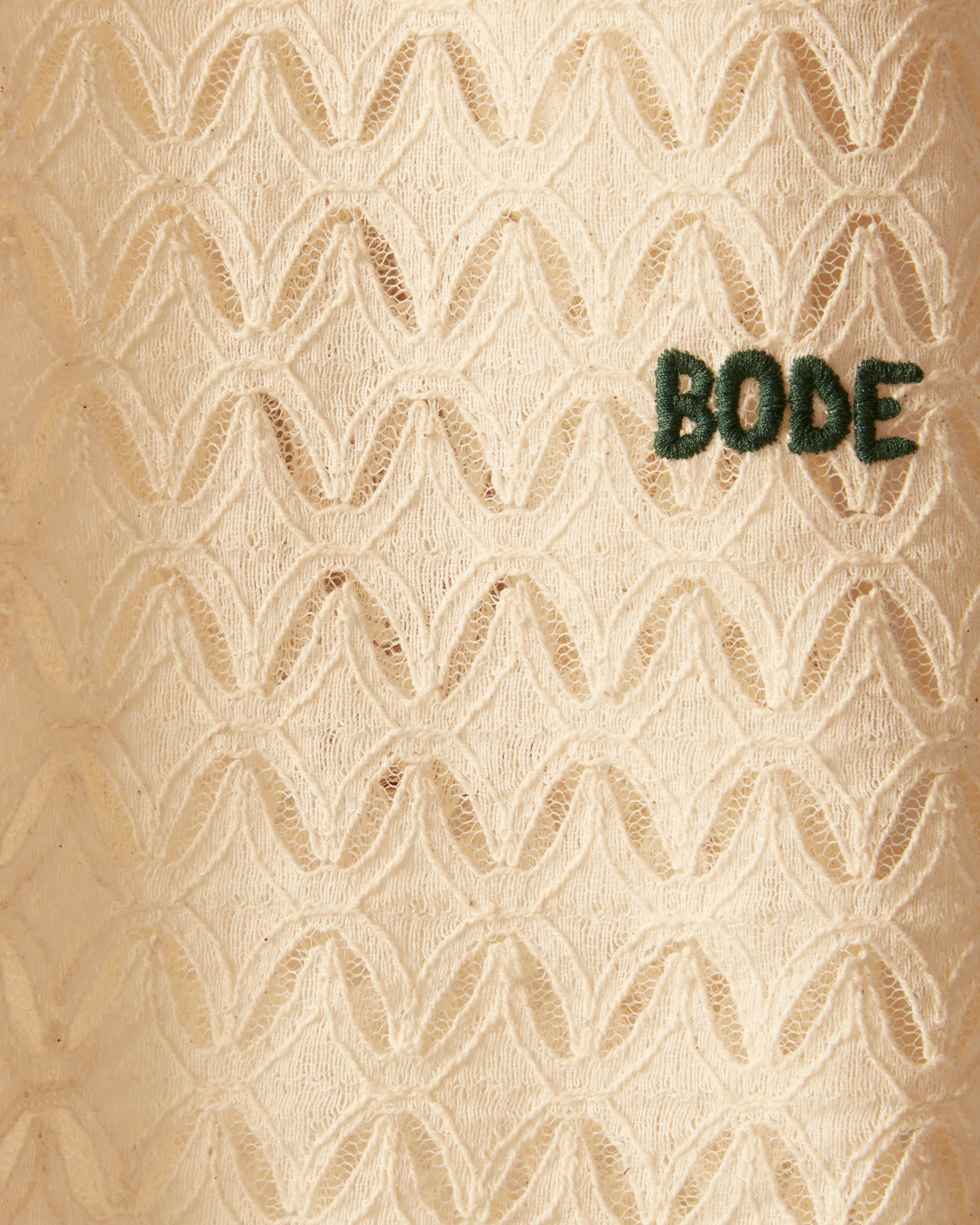Lattice Lace Short Sleeve Shirt - Image 3
