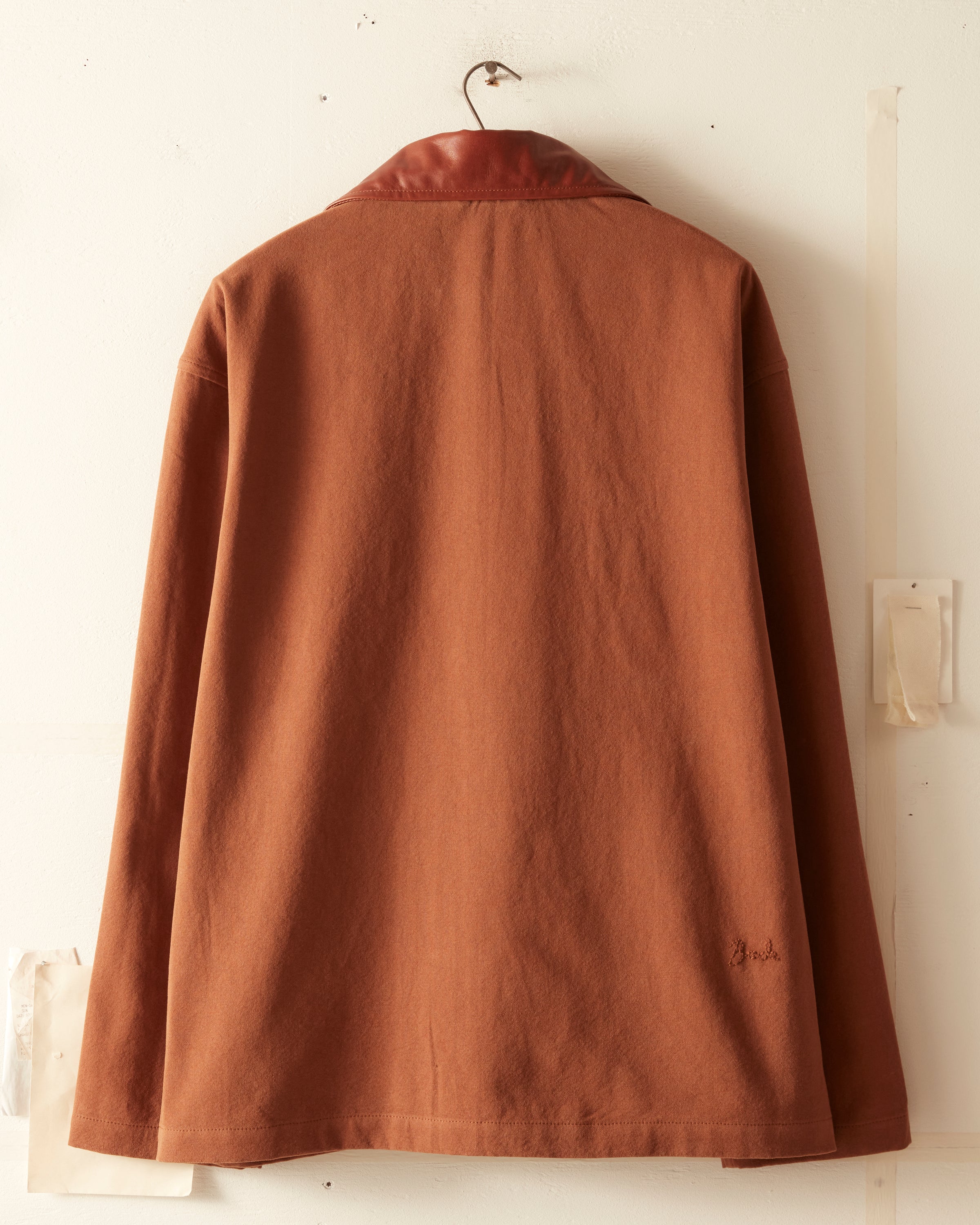 Leather Tab Jacket - Tan/Brown - Image 5