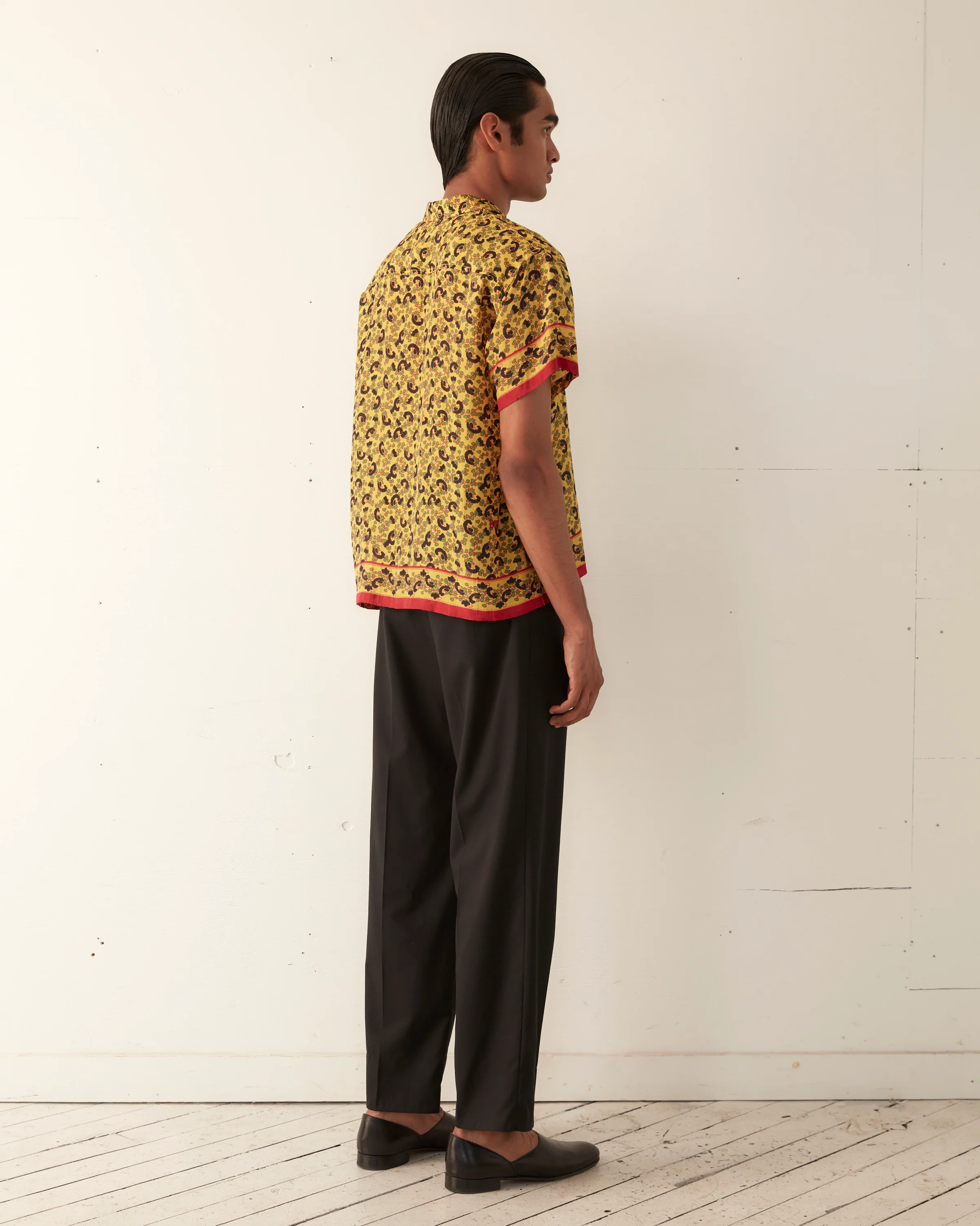 Lemon Paisley Short Sleeve Shirt - Image 4