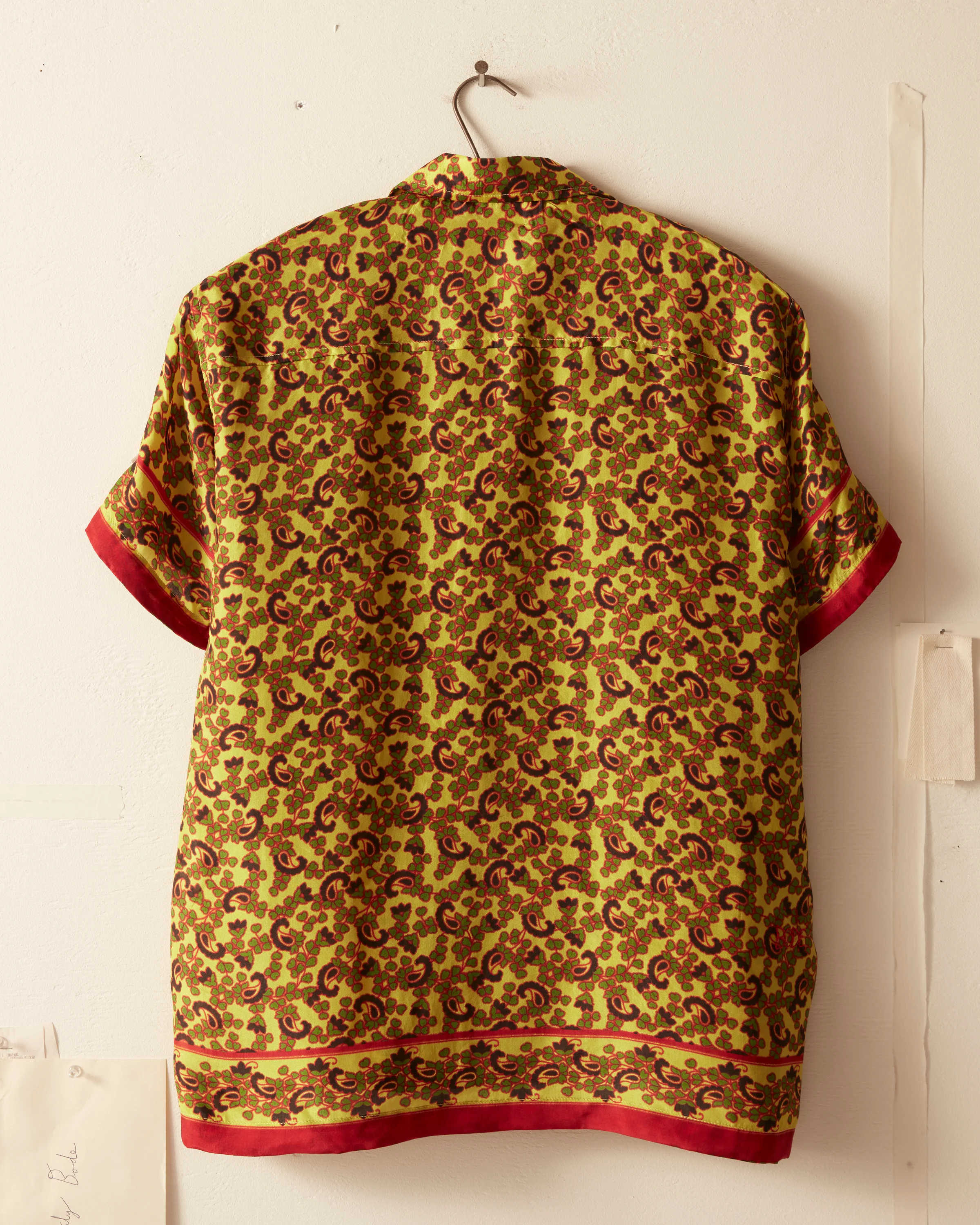 Lemon Paisley Short Sleeve Shirt - Image 5