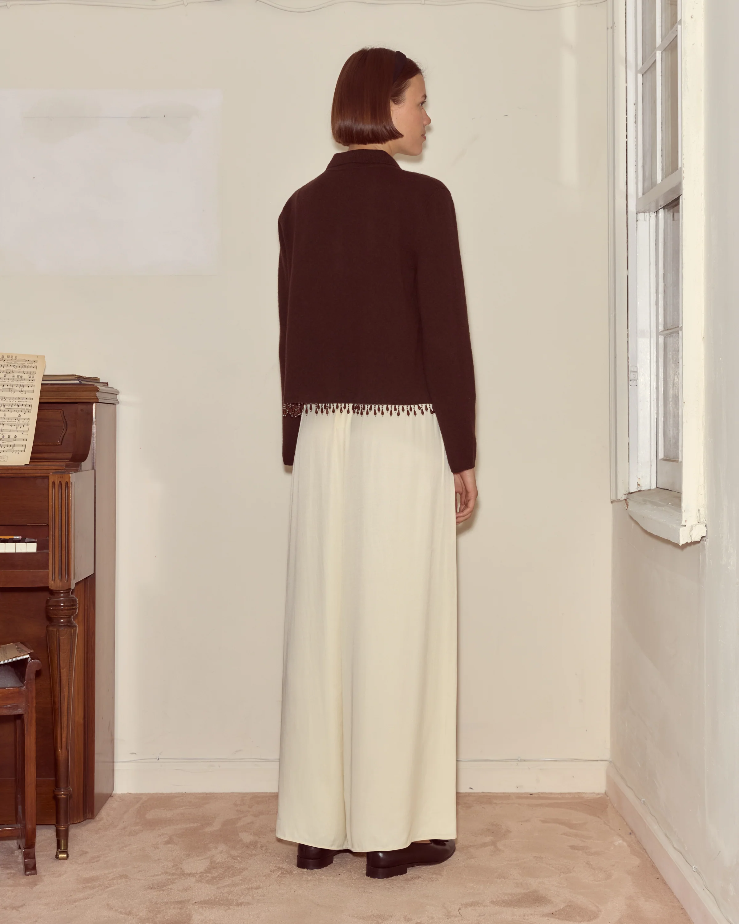 Lodge Cardigan - Dark Brown - Image 3