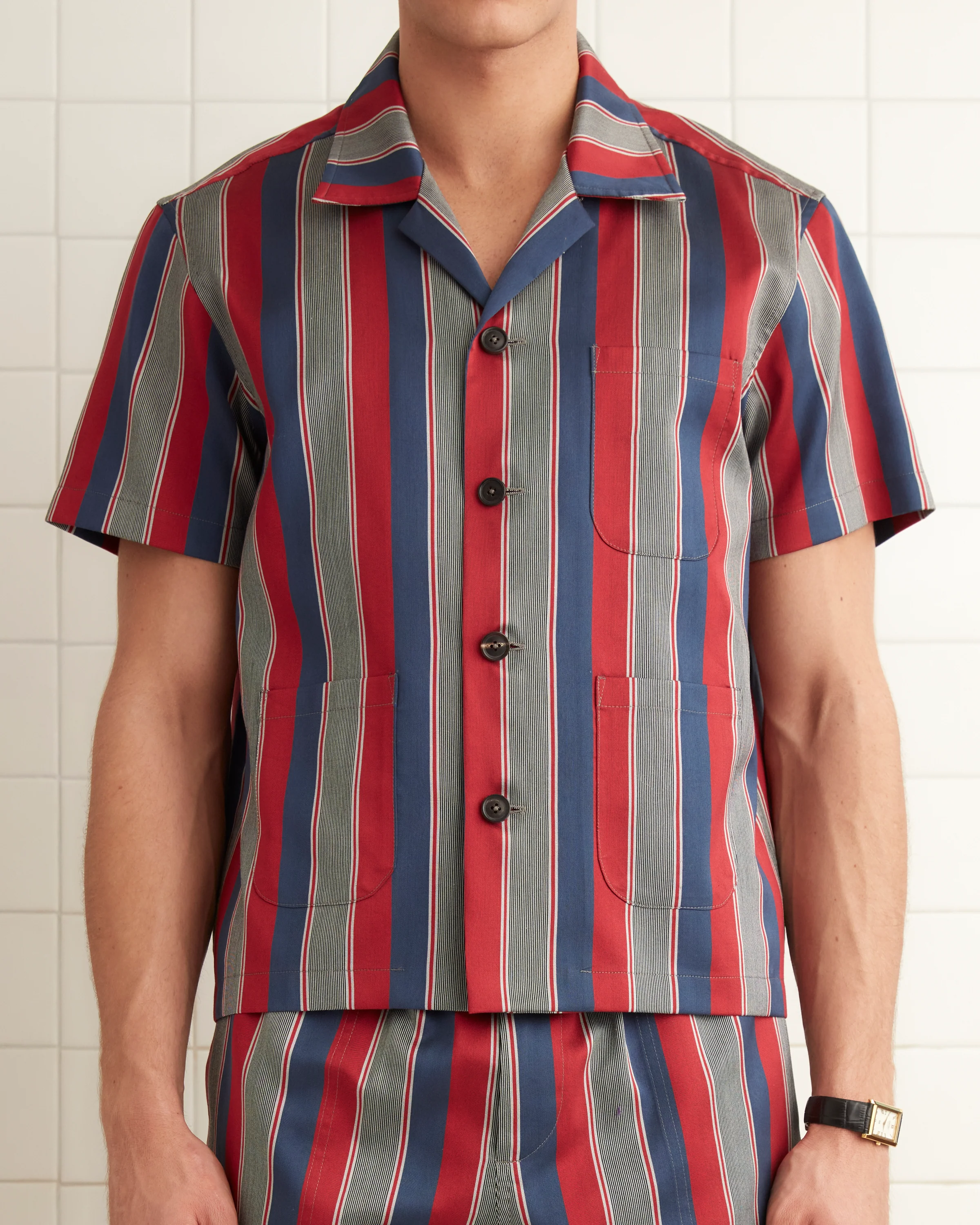 Marina Stripe Short Sleeve Shirt - Image 2