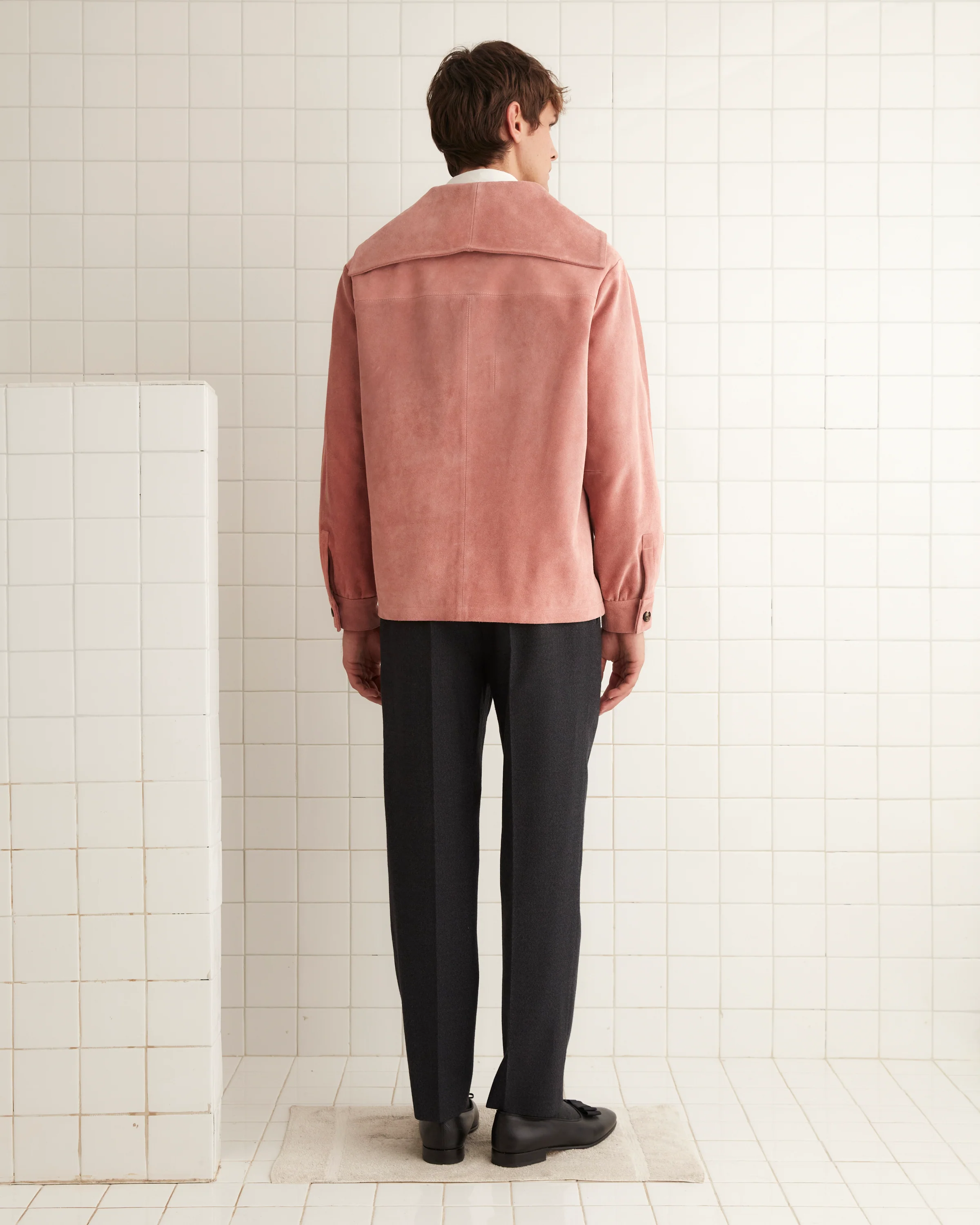 Mariner Suede Jacket - Pink - Image 3