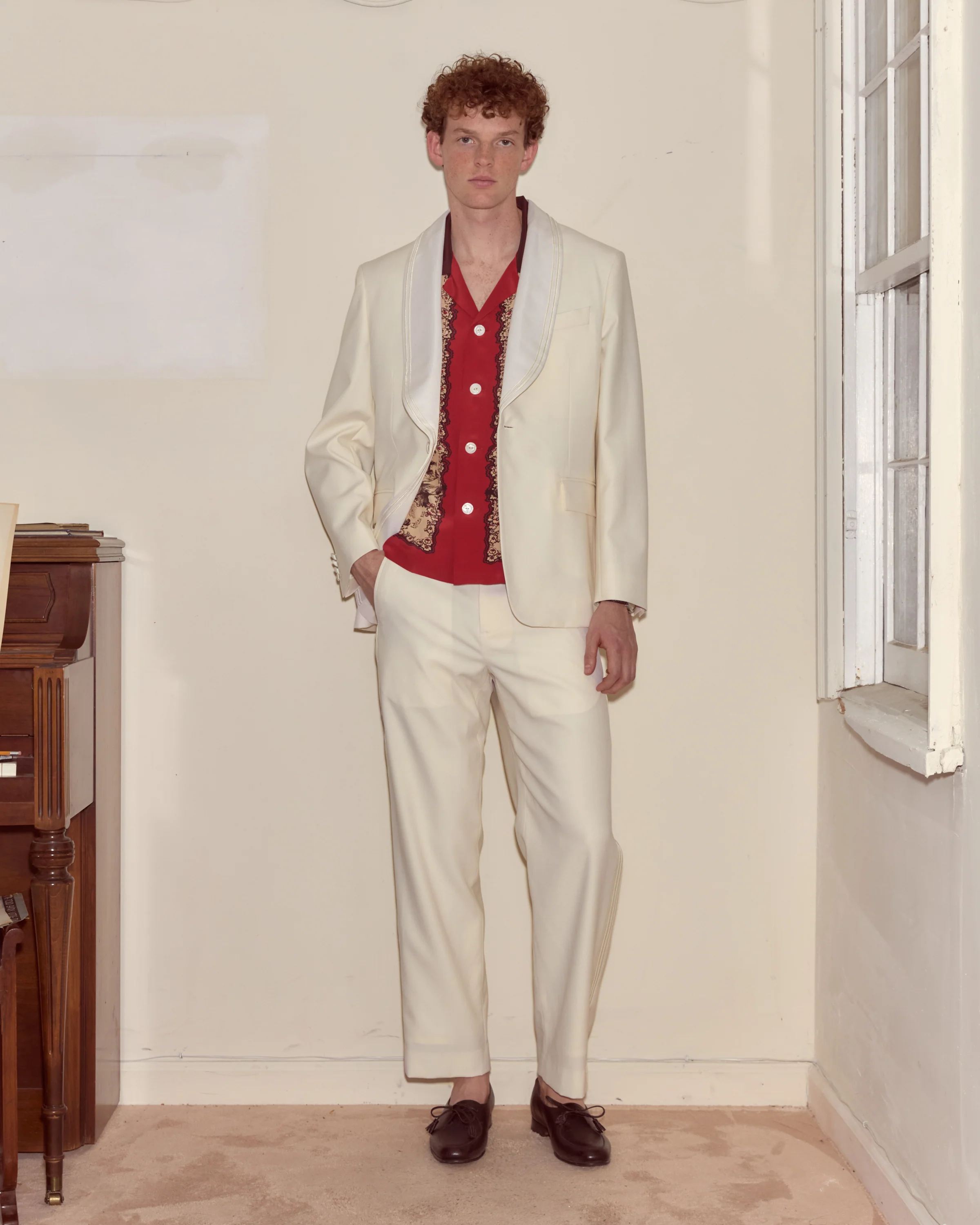 Meringue Shawl Collar Tuxedo Jacket