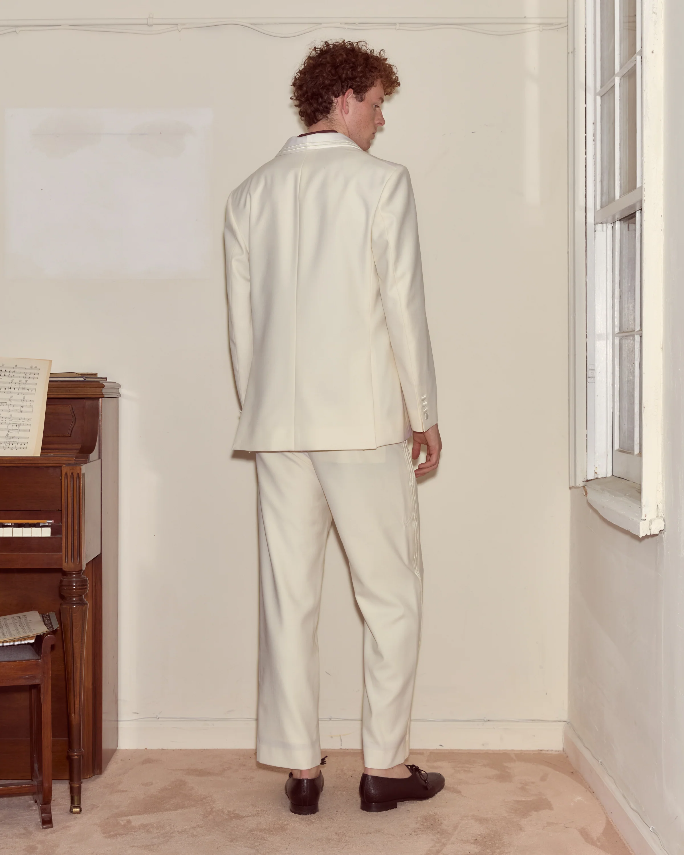 Meringue Shawl Collar Tuxedo Jacket - Image 3