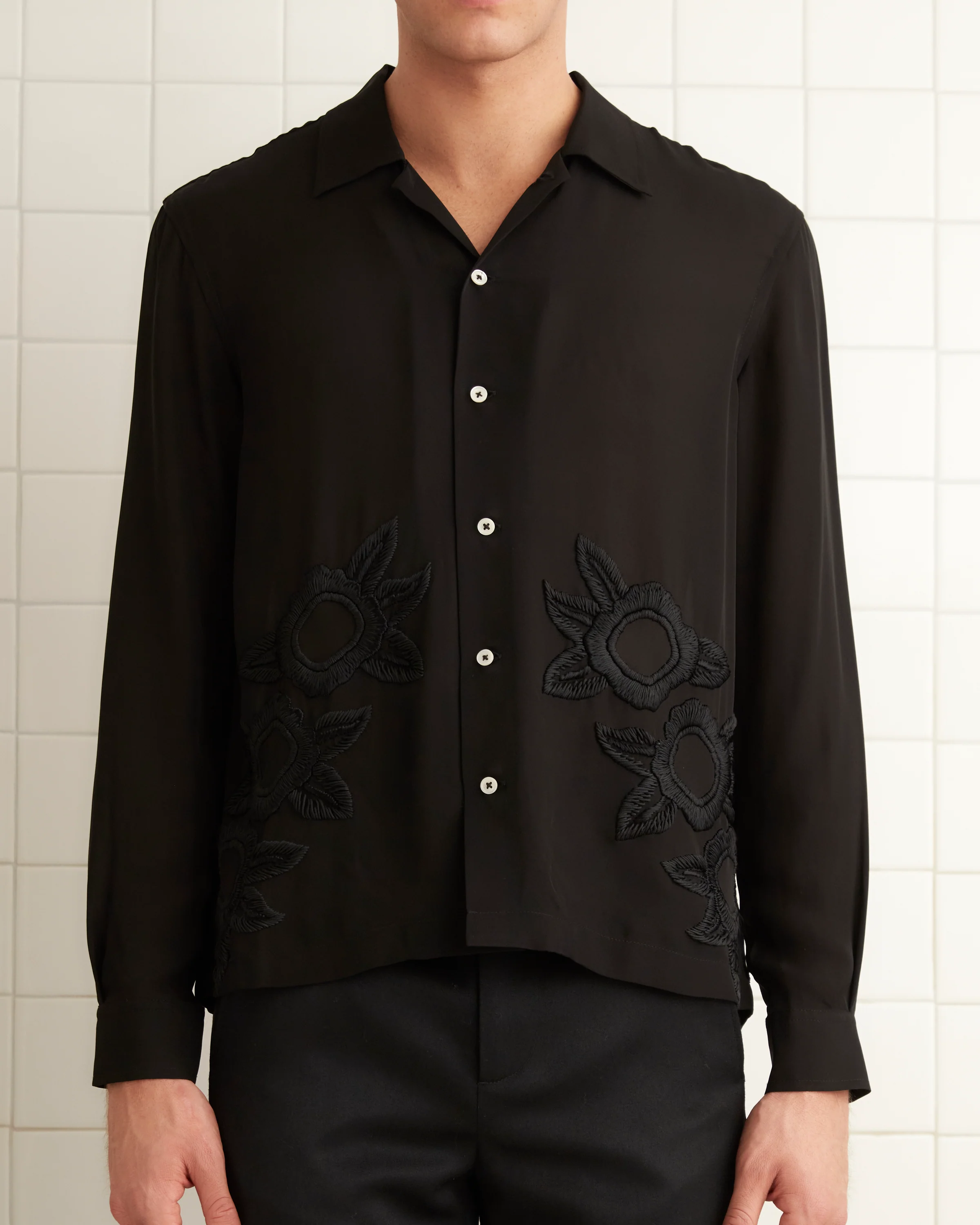 Midnight Daffodil Long Sleeve Shirt - Image 2