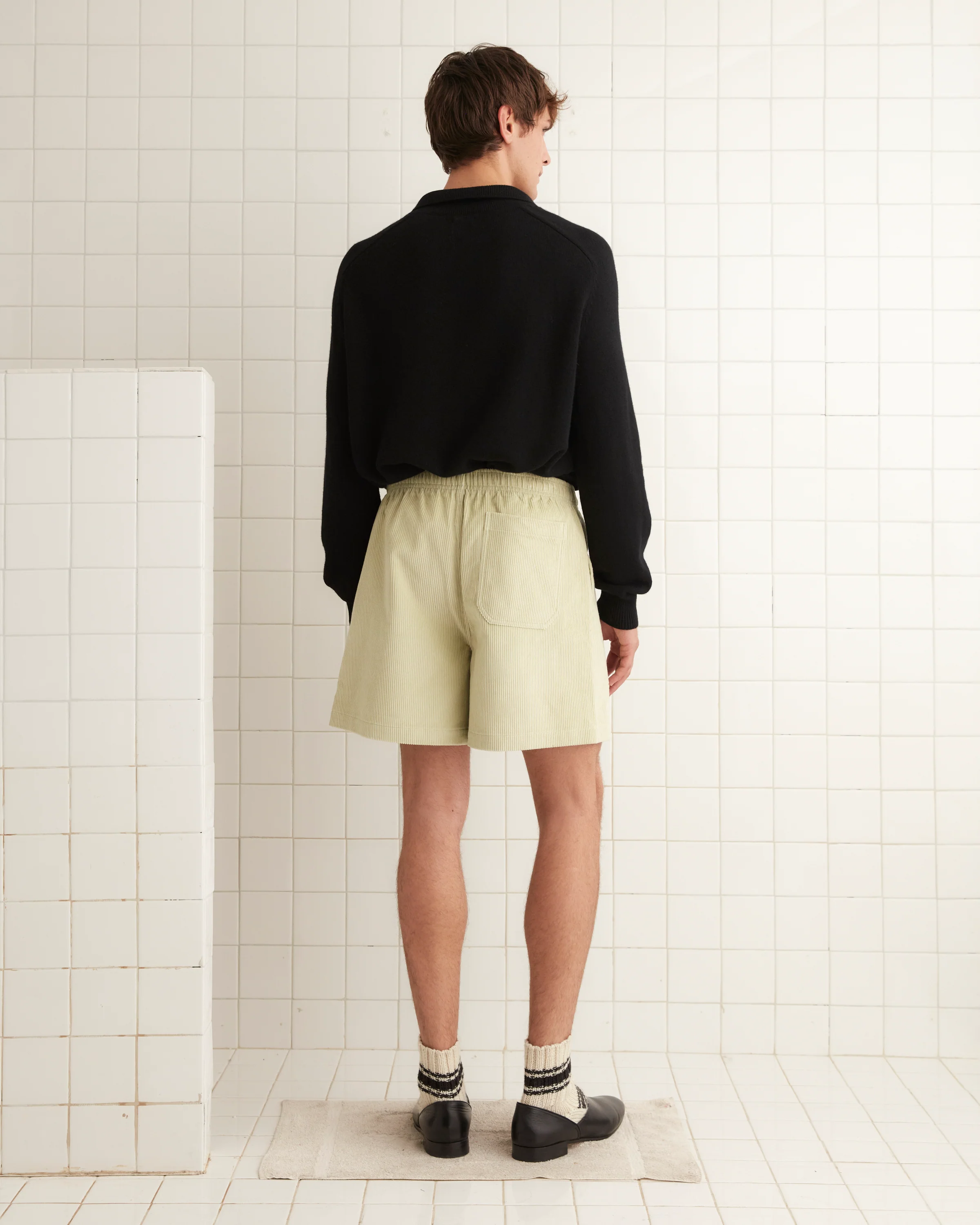 Mint Corduroy Shorts - Image 3