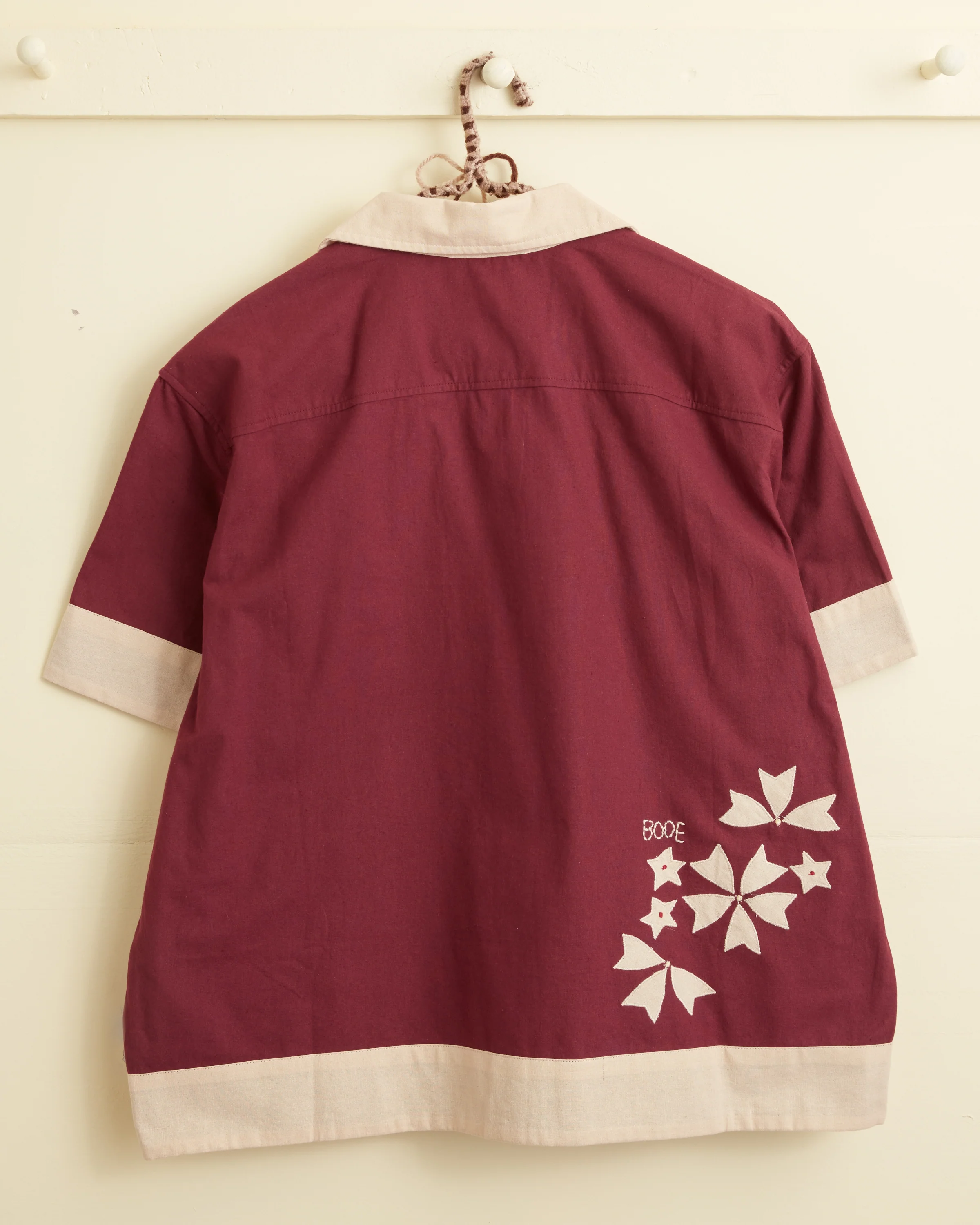 Moonflower Appliqué Short Sleeve Shirt - Image 3