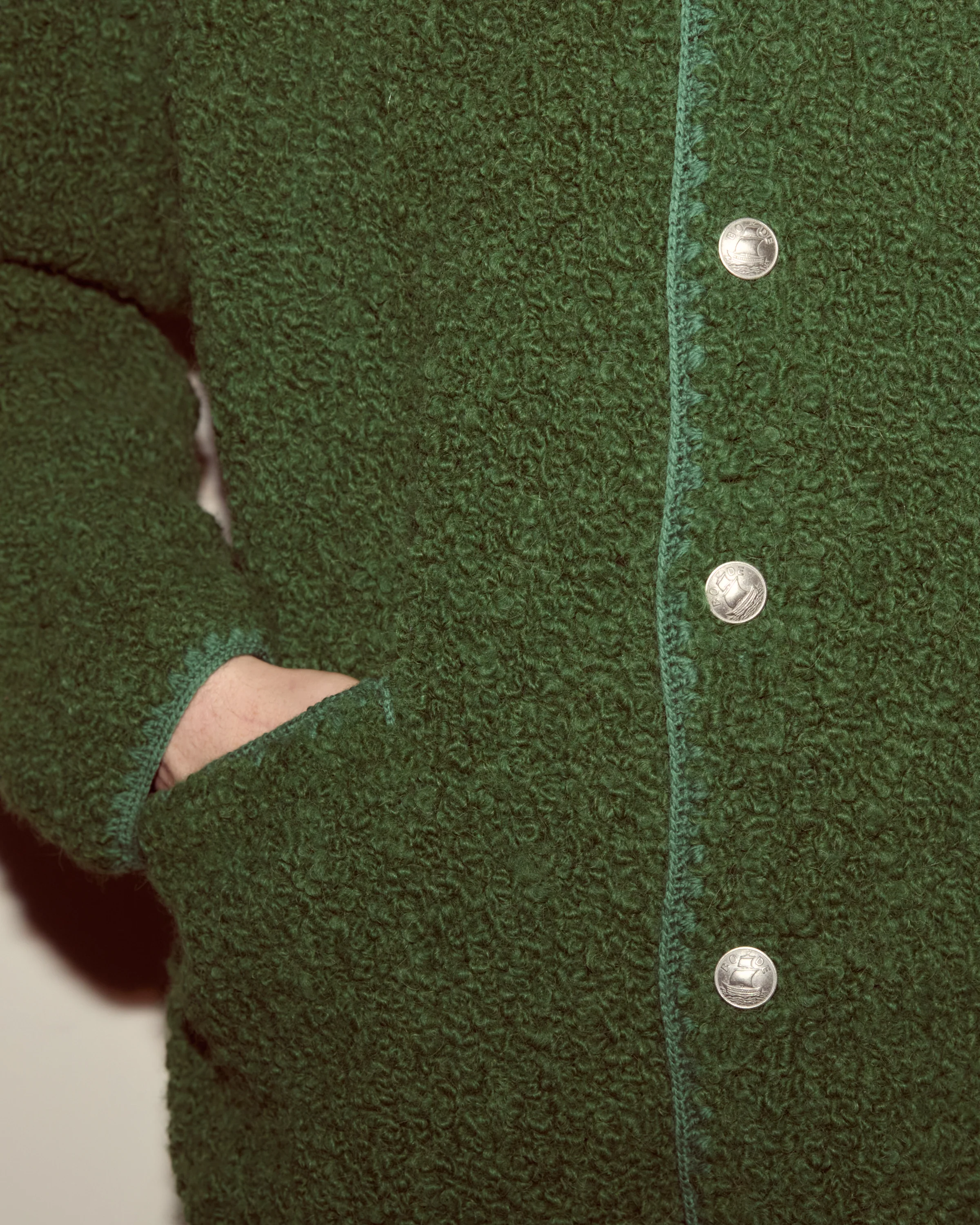 Moppet Cardigan - Green - Image 3