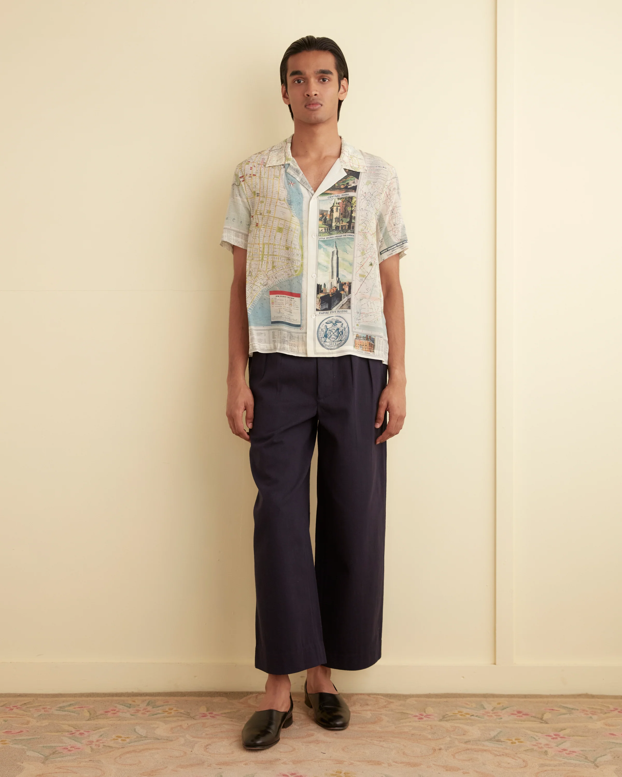 New York City Map Short Sleeve Shirt - Image 2