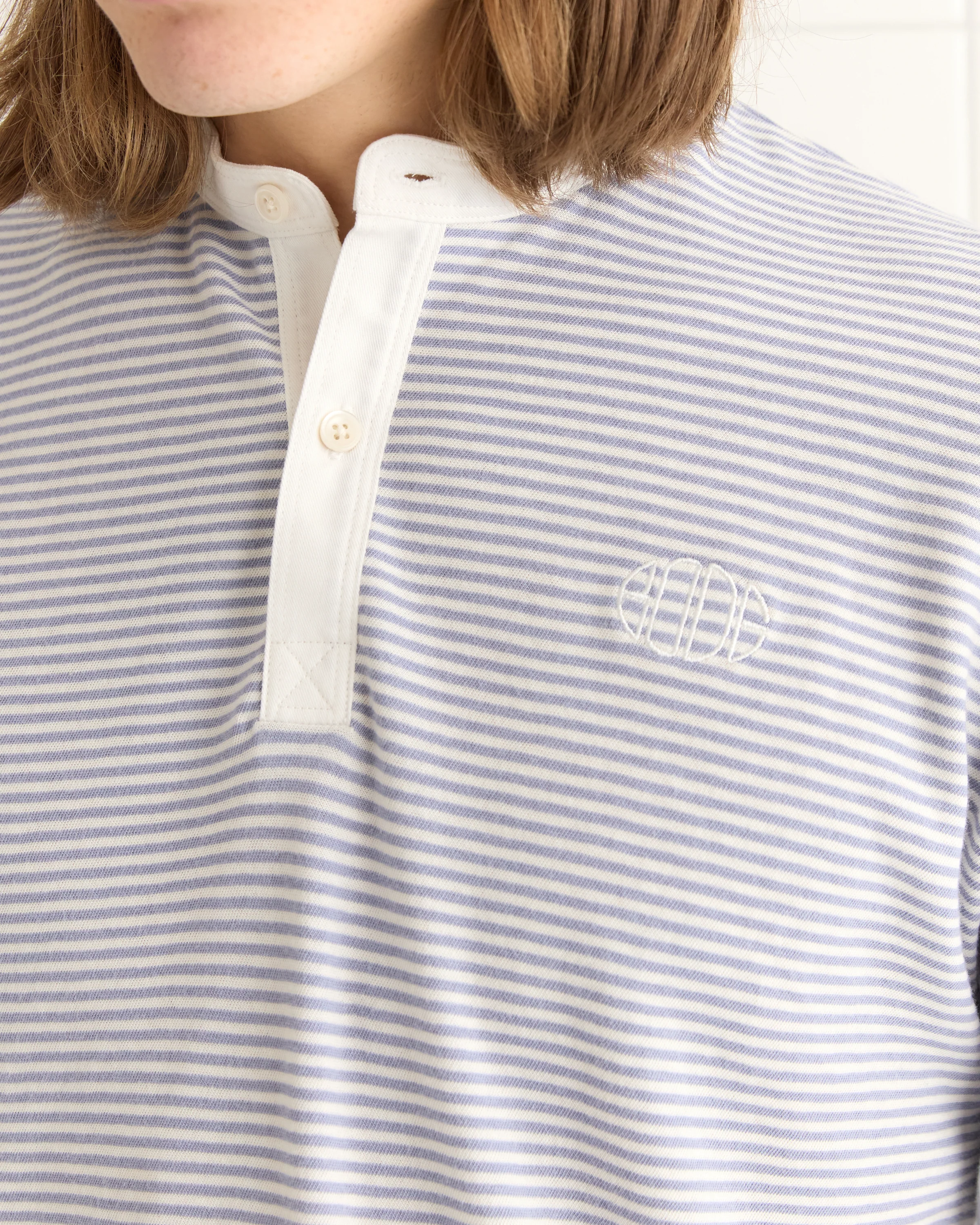 Newton Stripe Polo - Blue - Image 2