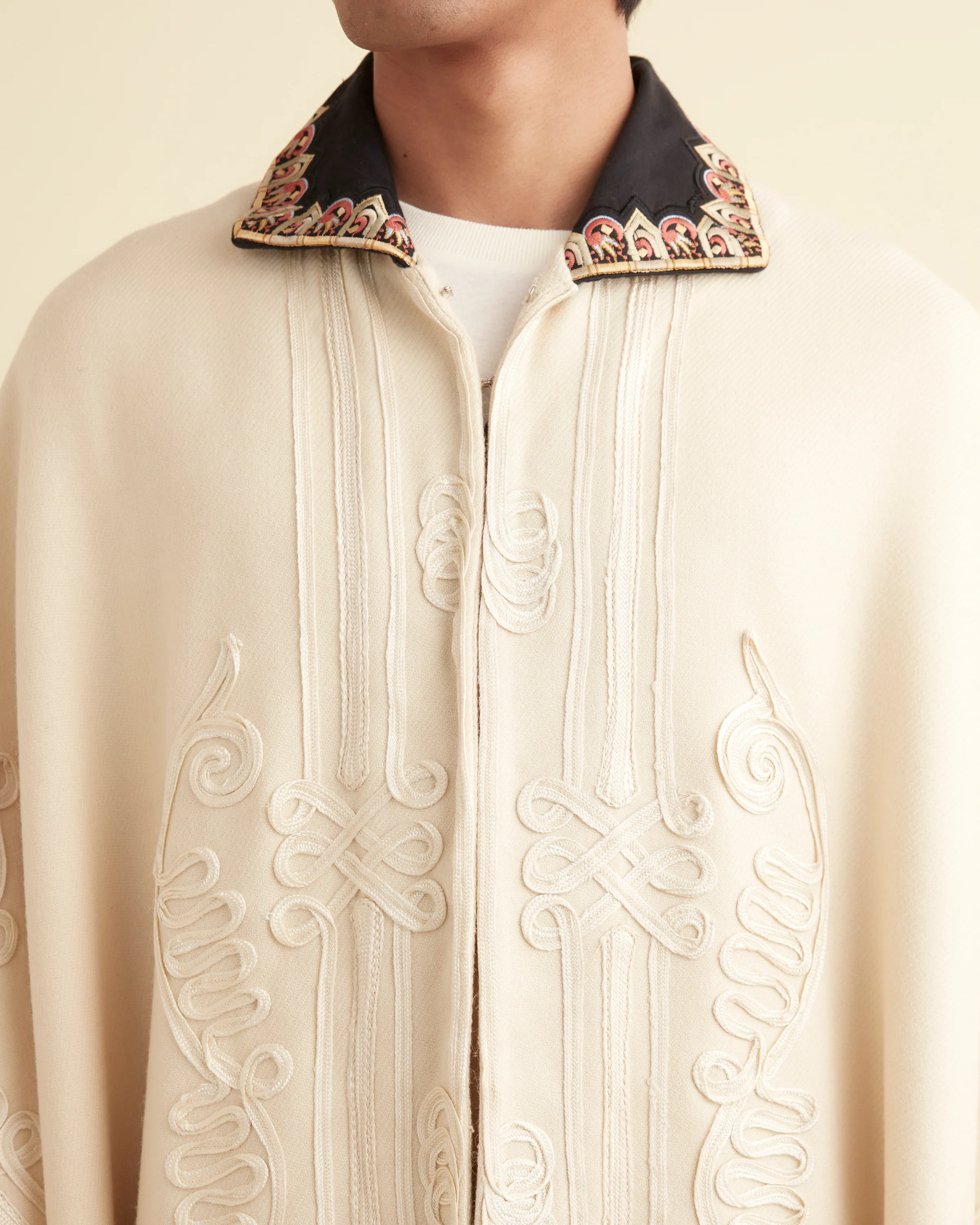 Nobleman Shawl Coat - Ecru - Image 2