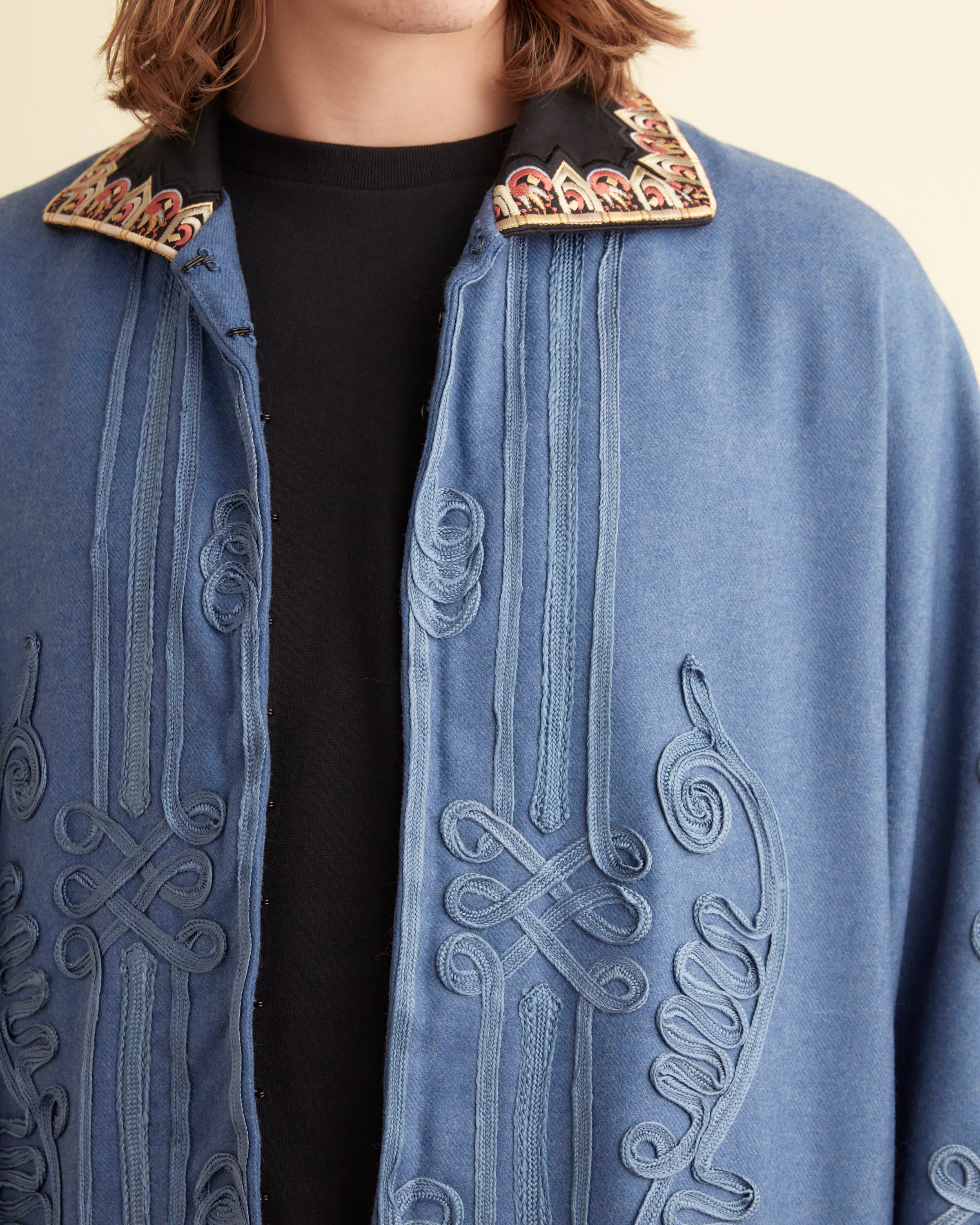 Nobleman Shawl Coat - Periwinkle - Image 2