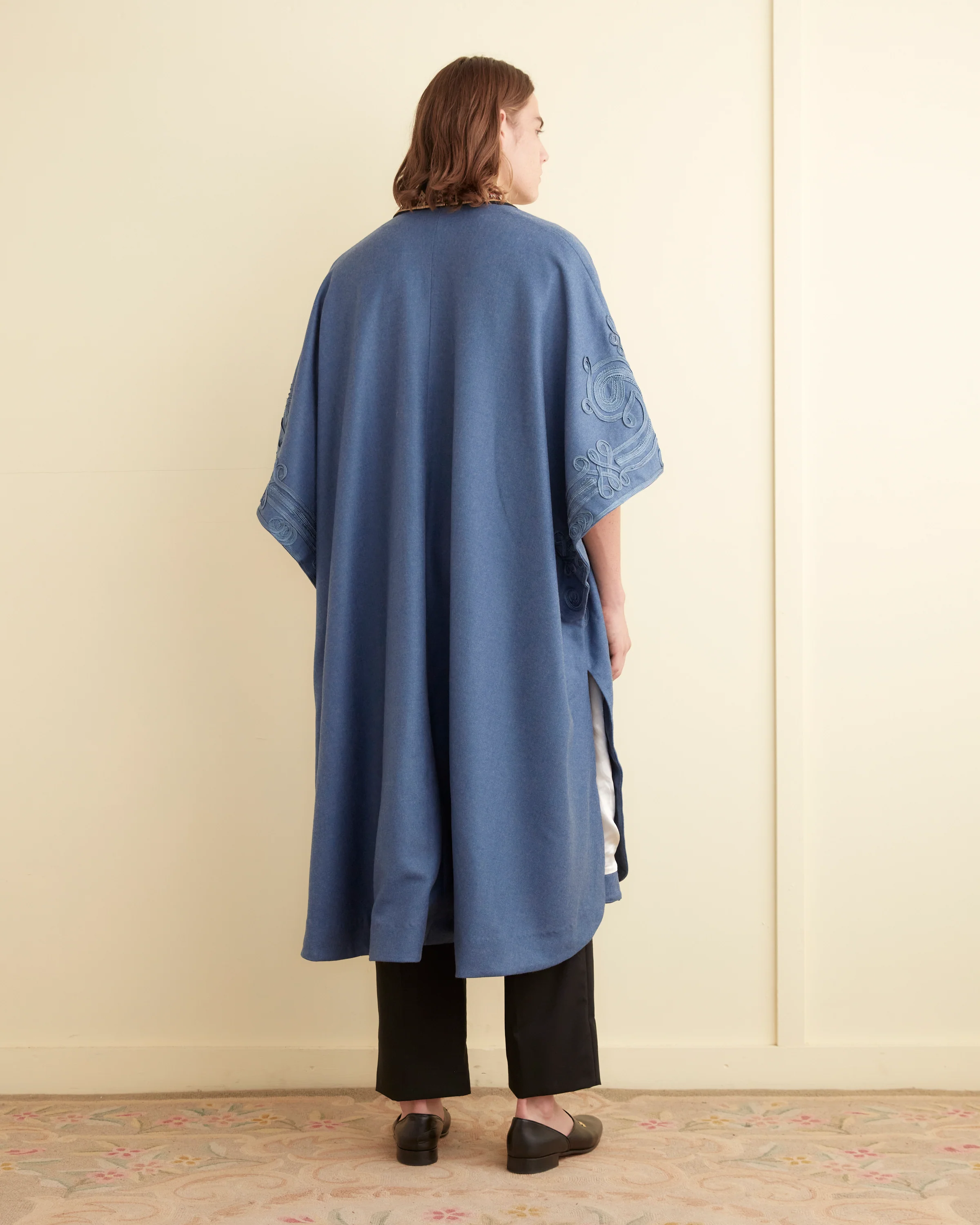 Nobleman Shawl Coat - Periwinkle - Image 3