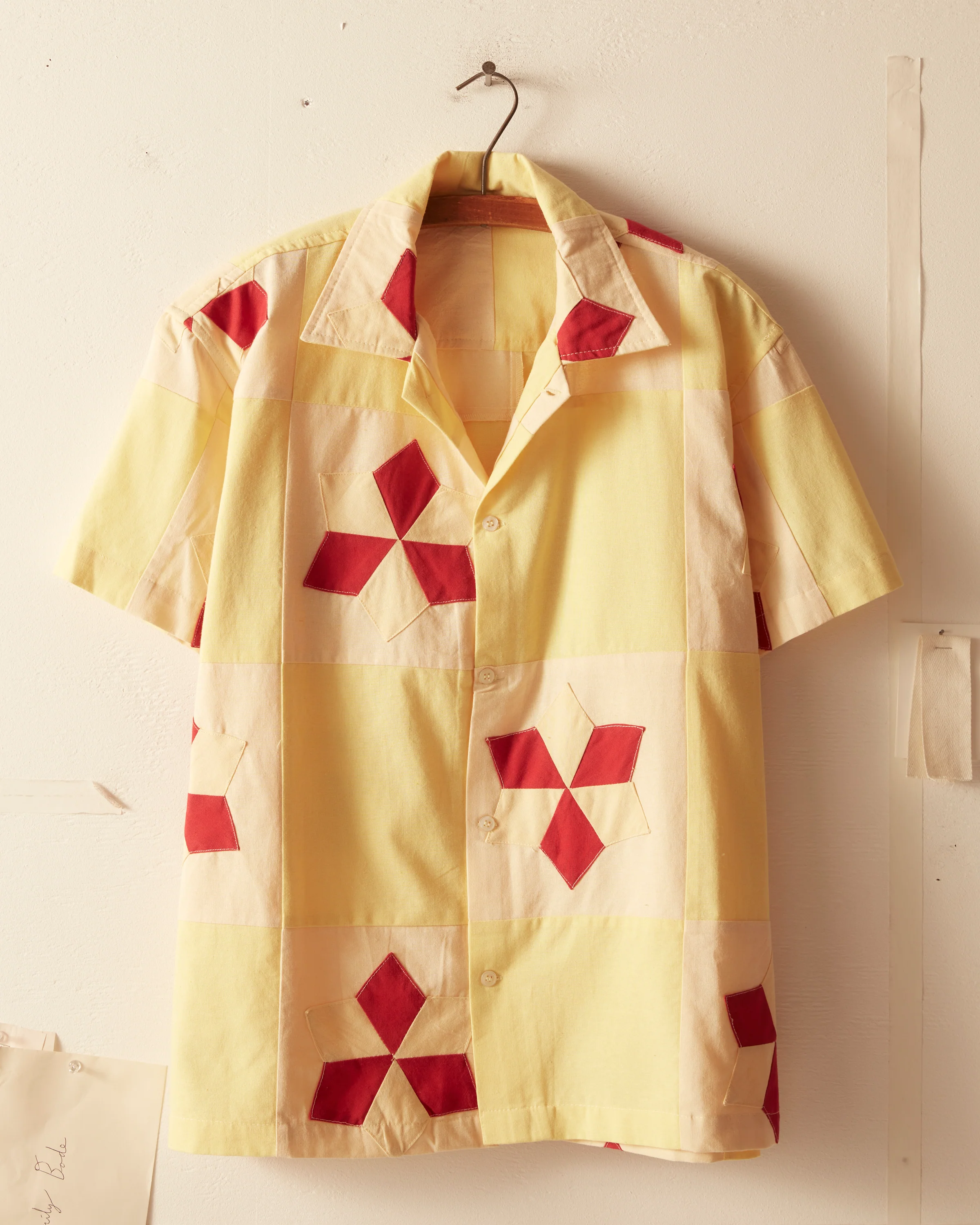 Novel Star Quilt Short Sleeve Shirt - Image 3