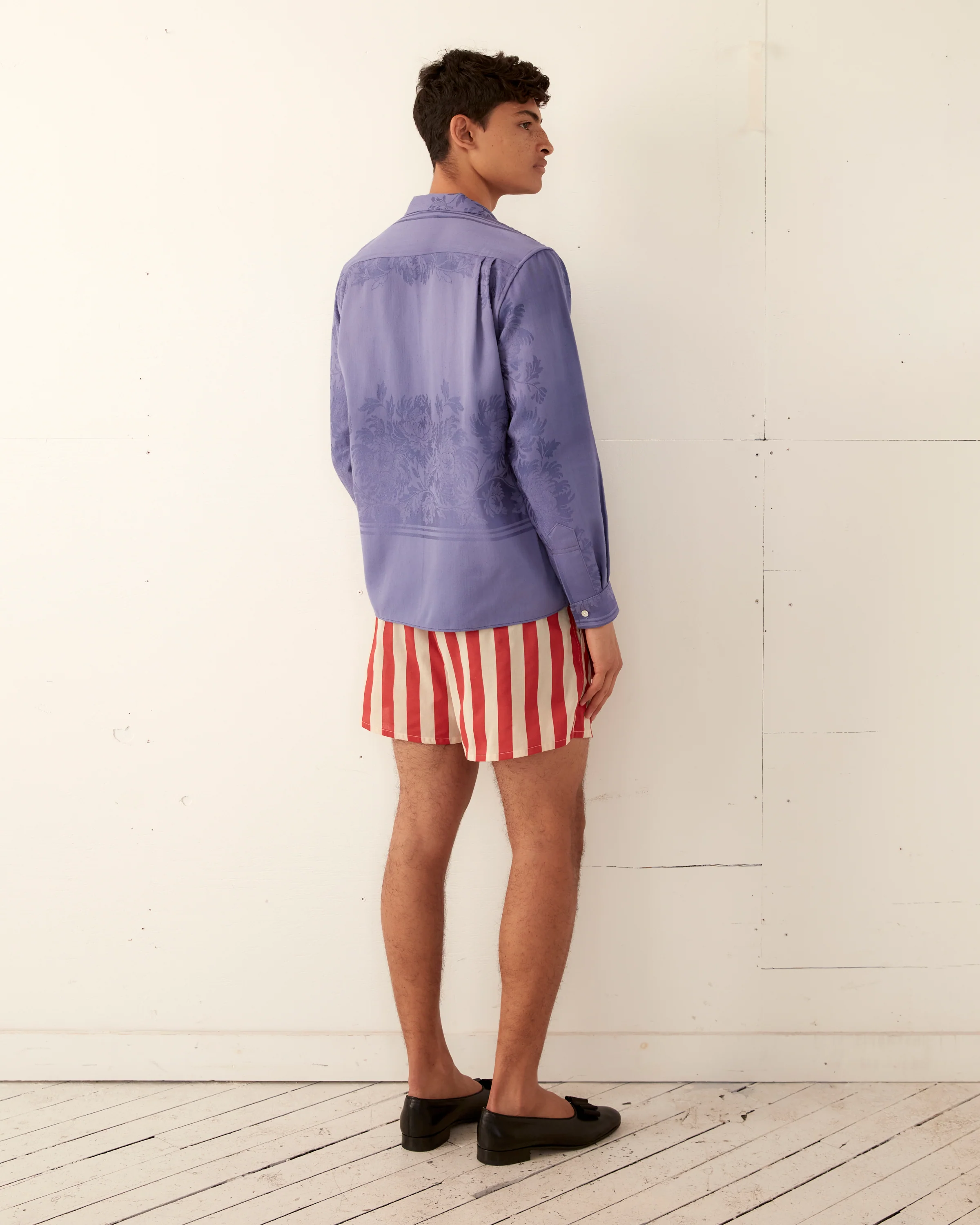 One-of-a-Kind Damask Long Sleeve Shirt - Image 4
