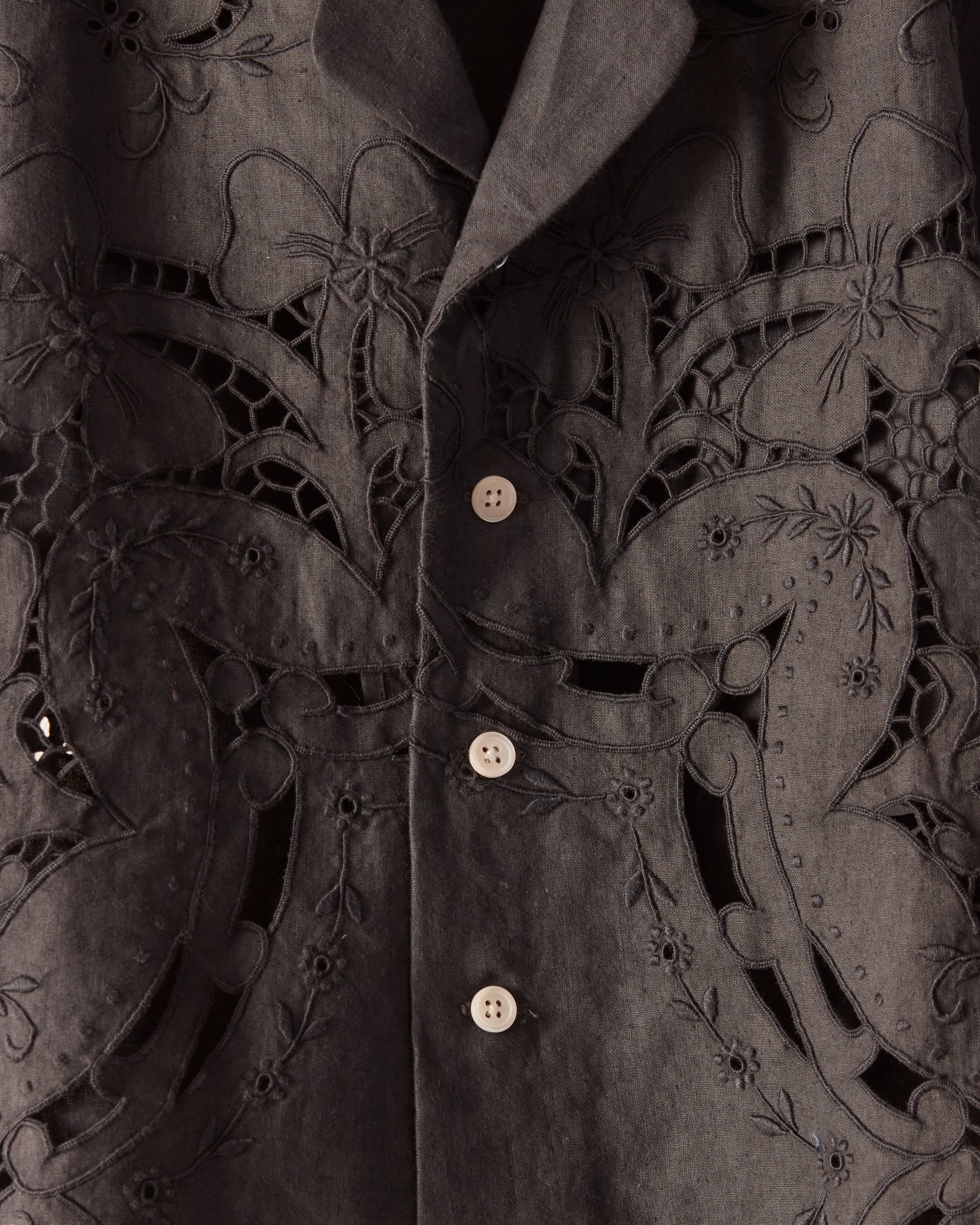 OOAK Overdyed Lace Cutwork Kids' Shirt - Image 2