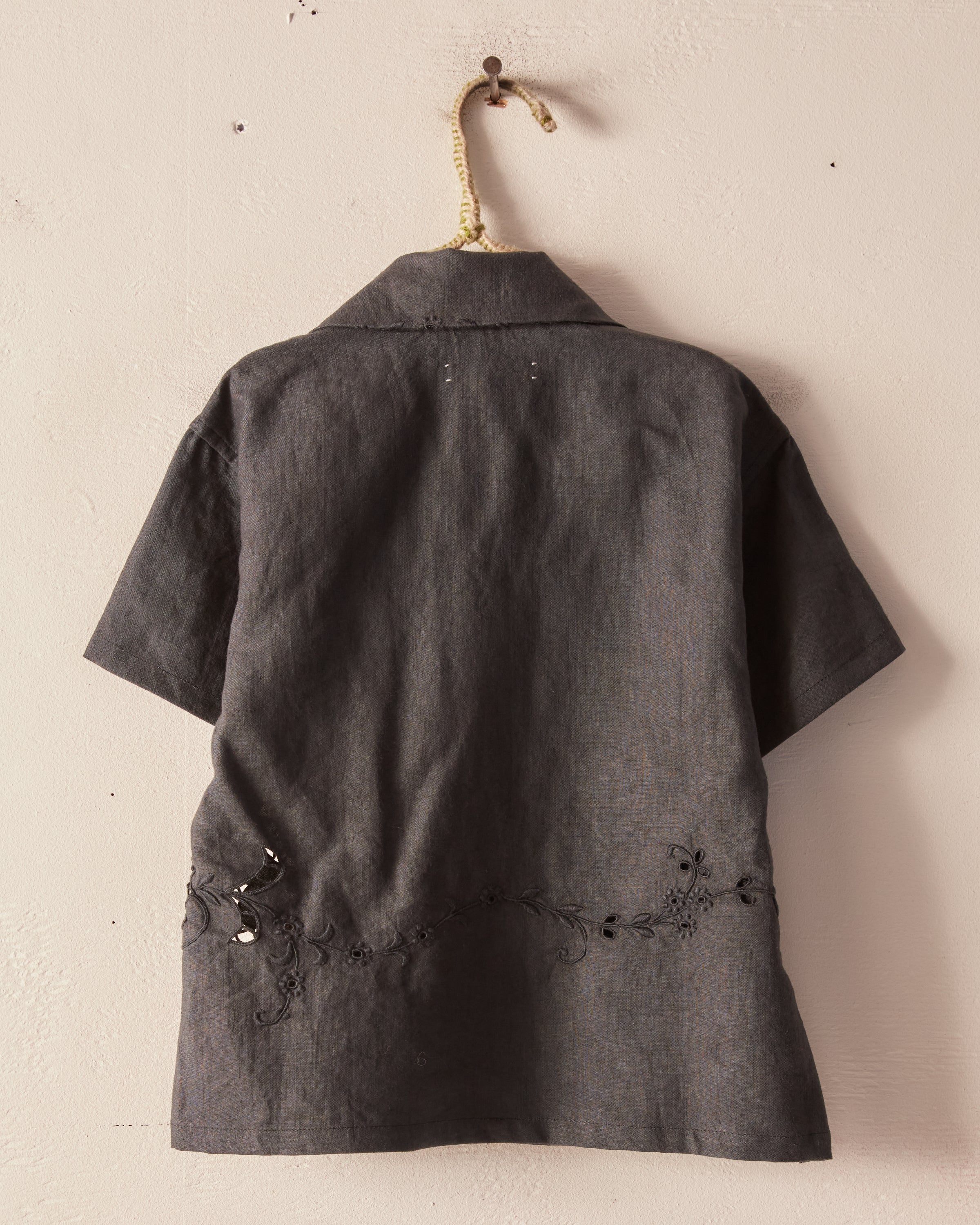 OOAK Overdyed Lace Cutwork Kids' Shirt - Image 3